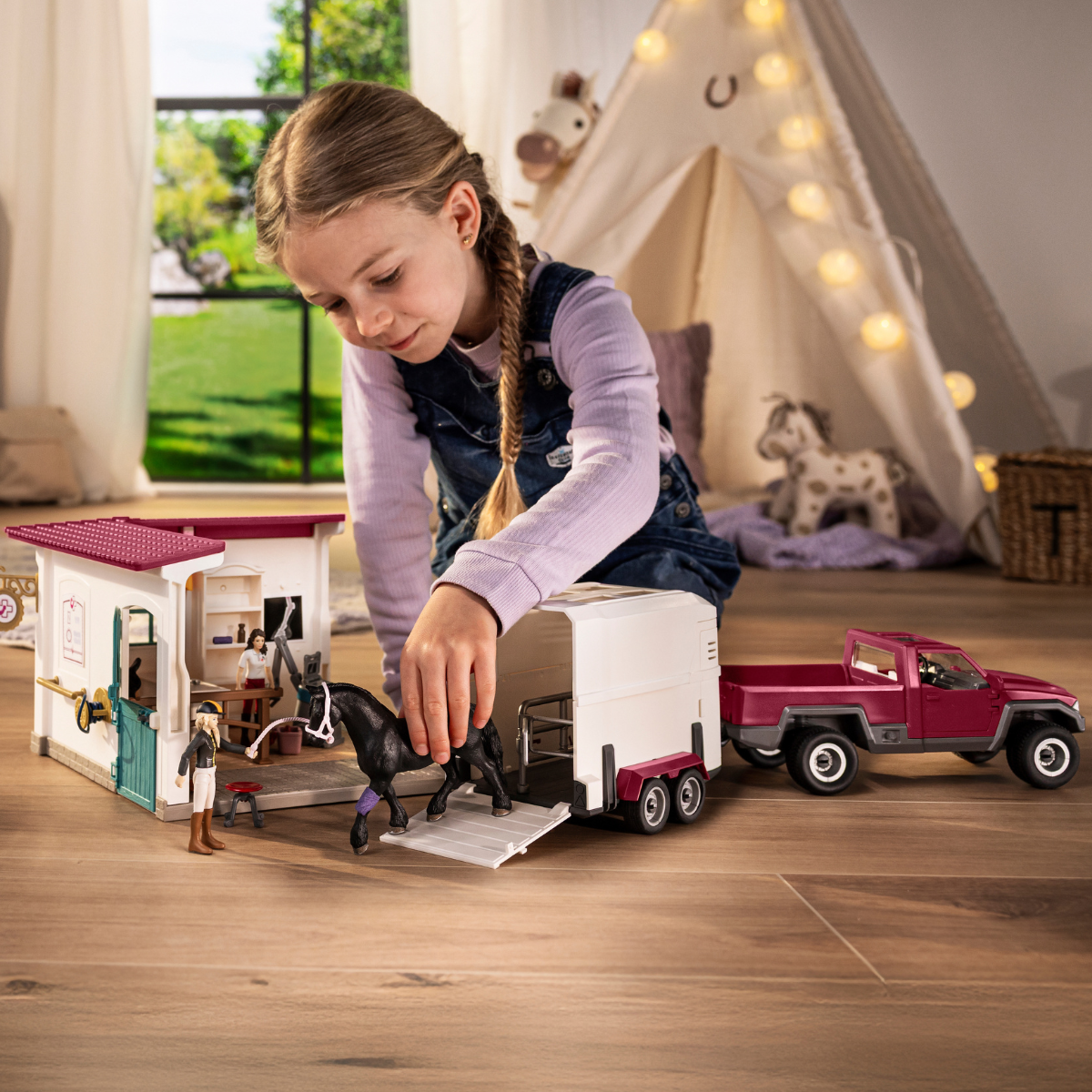 Schleich Farm World Visita dal veterinario 72261 playset cavallo