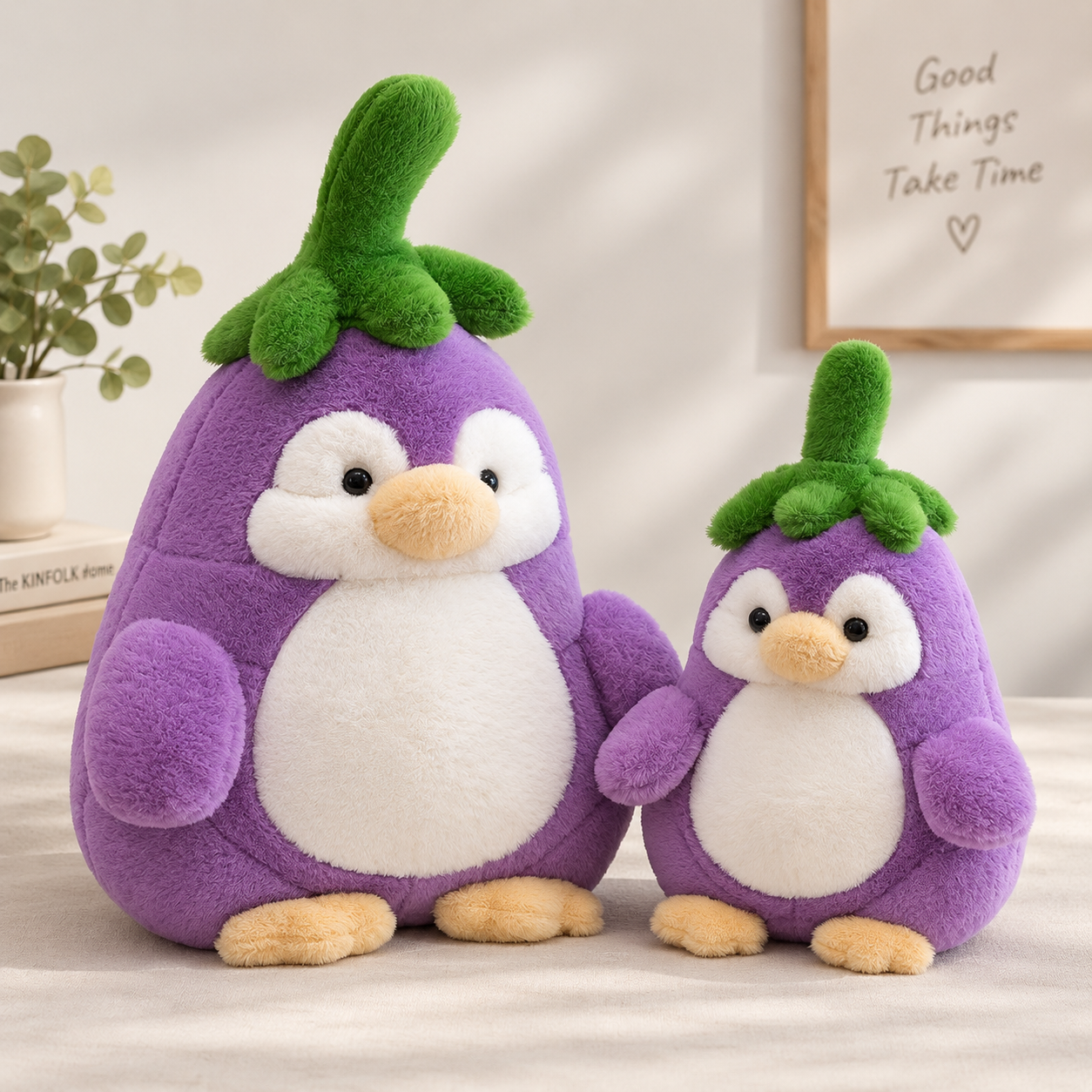 ToyalFriends More Animals pinguino melanzana peluche 30cm viola morbido
