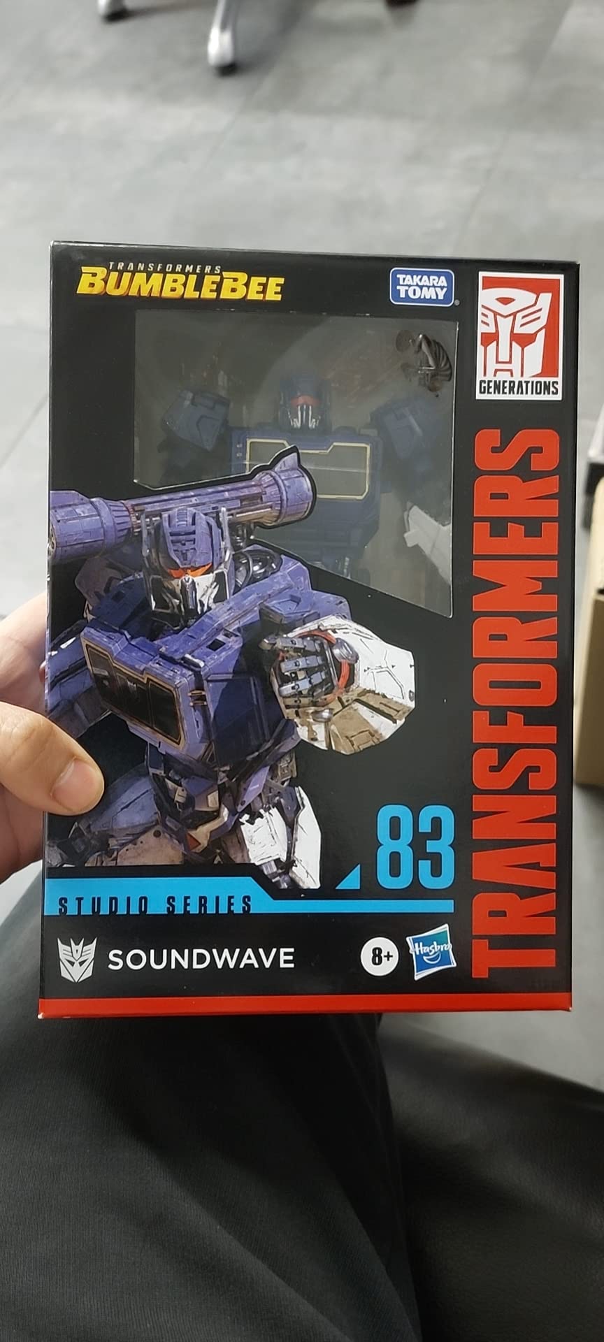 Transformers Studio Series 83 Soundwave action figure astronave 16,5 cm