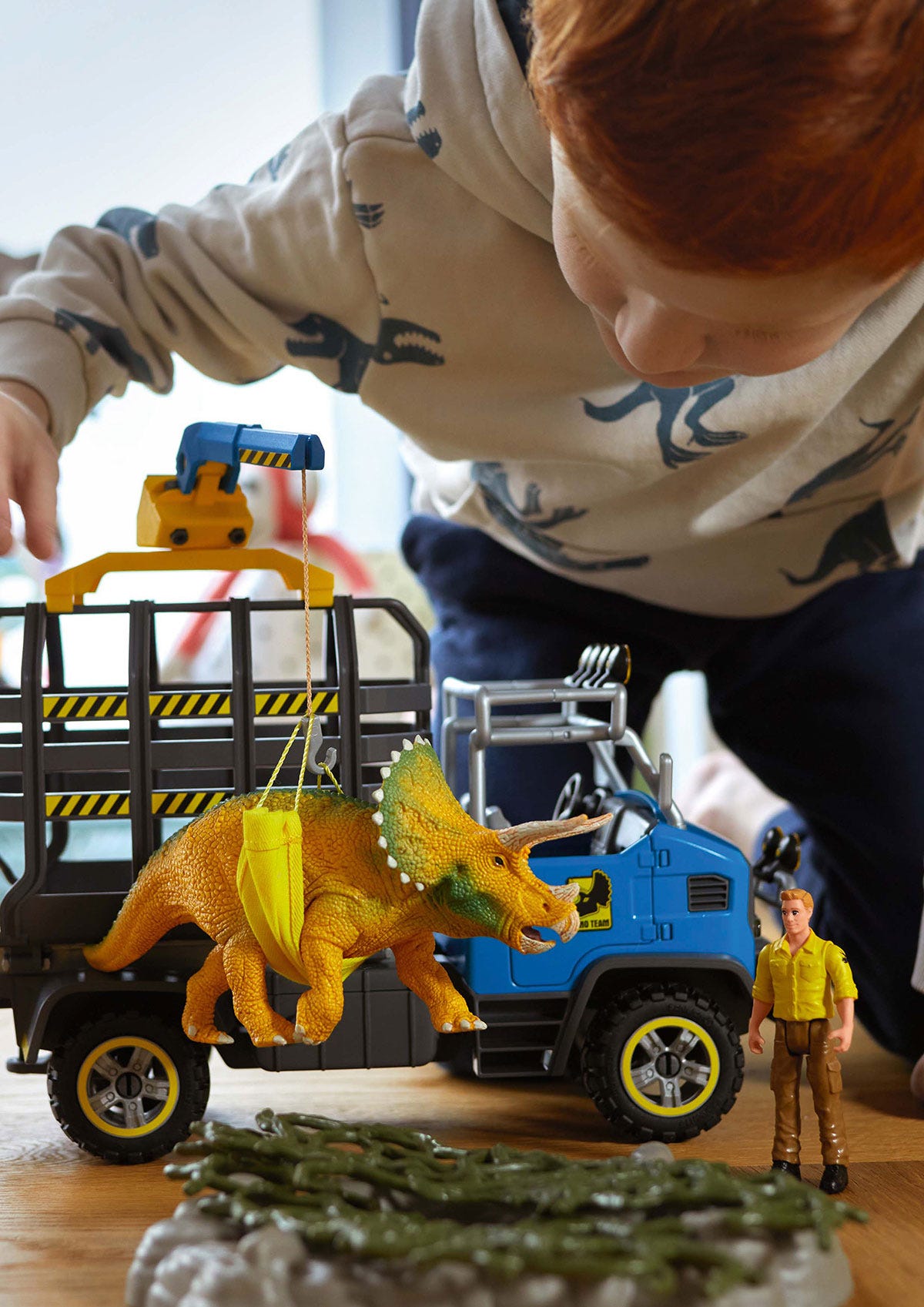 Schleich Dinosaurs Missione dinosauri camion 42565 gru