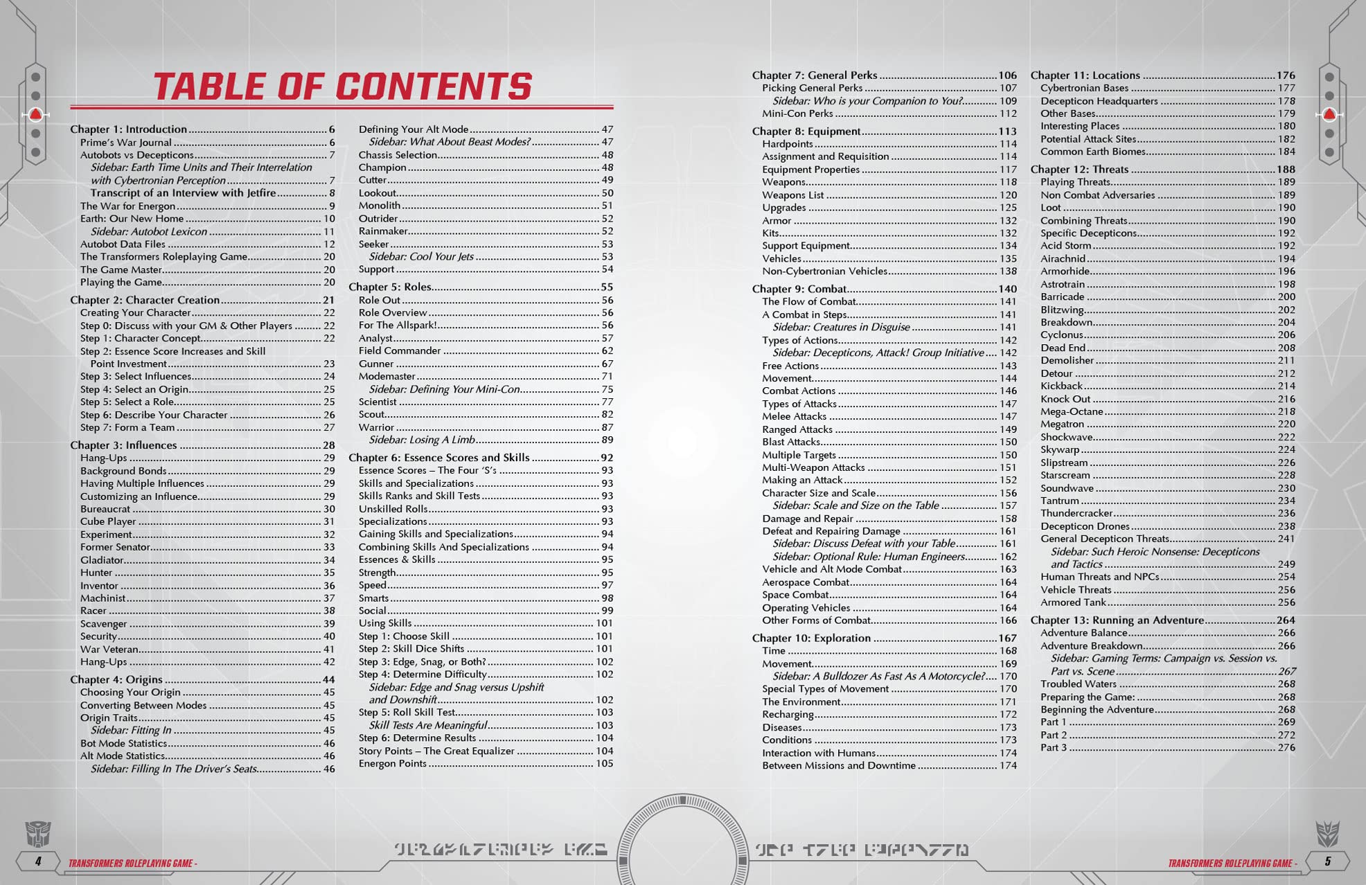 Transformers RPG Core Rulebook HC manuale gioco di ruolo