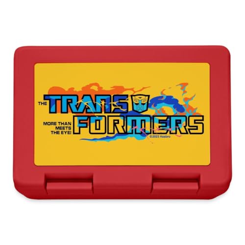 Transformers Logo More Than Meets Eye lunchbox portapranzo rosso