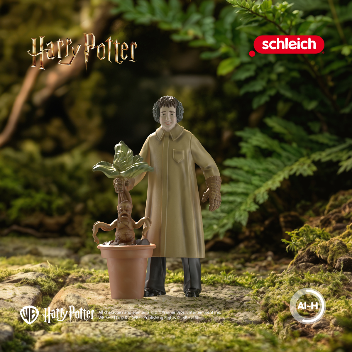 Schleich Harry Potter Neville Mandragola 14946 action figure