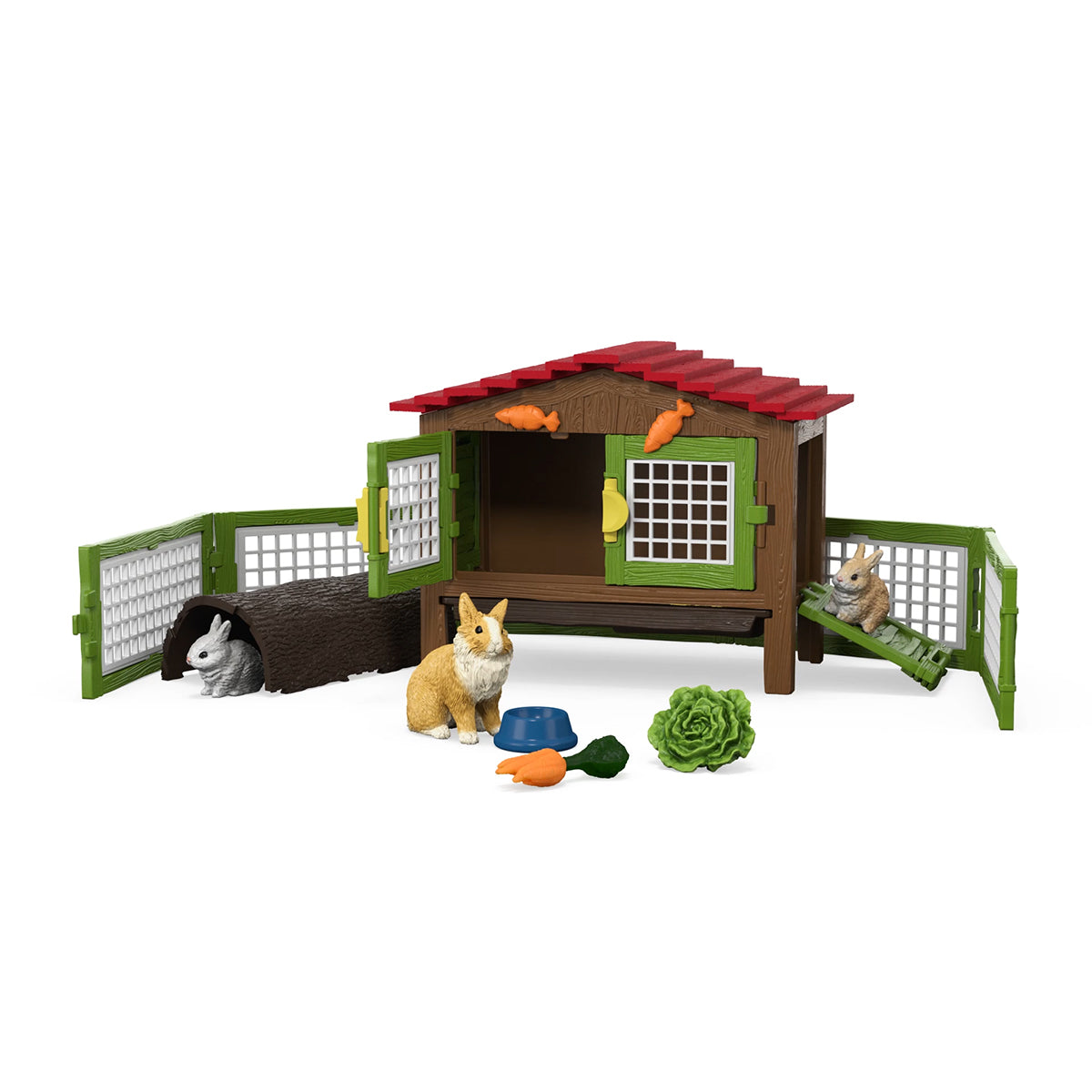 Schleich Farm World 42728 Conigliera playset con scivolo