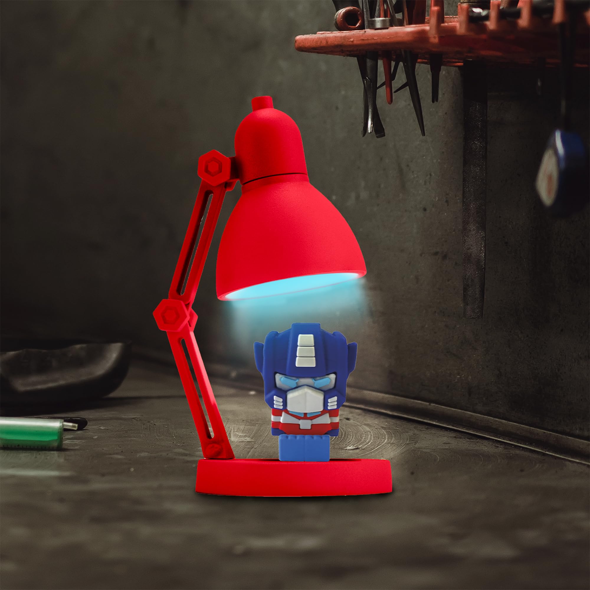 Transformers Optimus Prime Mini Lampada LED Luce Blu