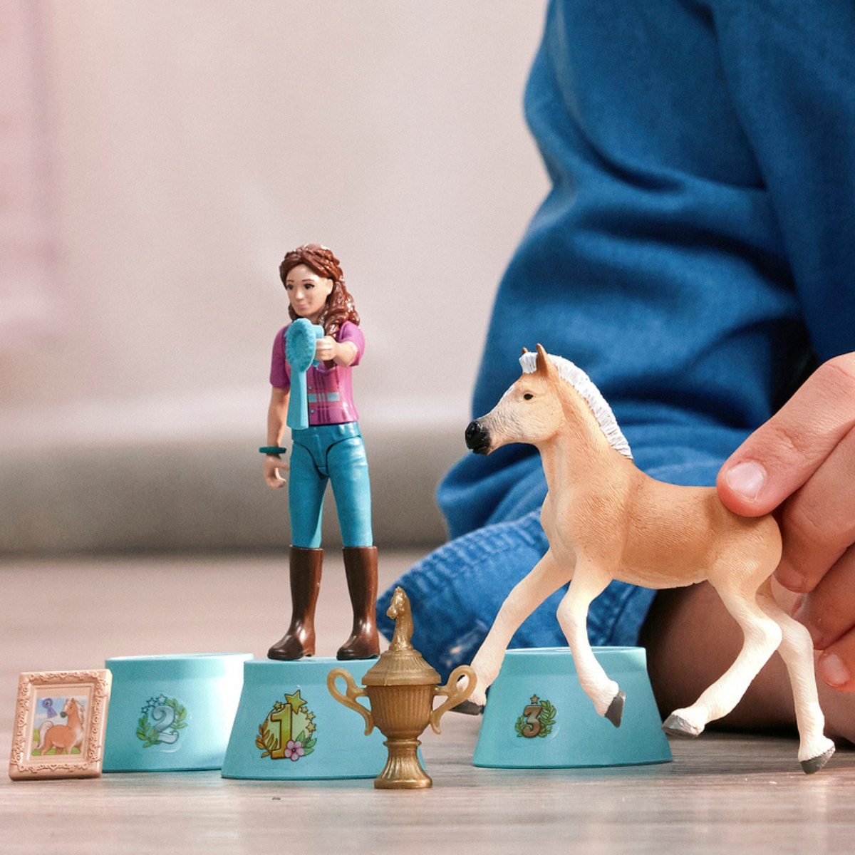 Schleich Horse Club 81472 Festeggiamenti Vincitore Playset Lisa