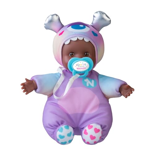 Nenuco Monster Friends Bambola Viola 15 cm con Ciuccio
