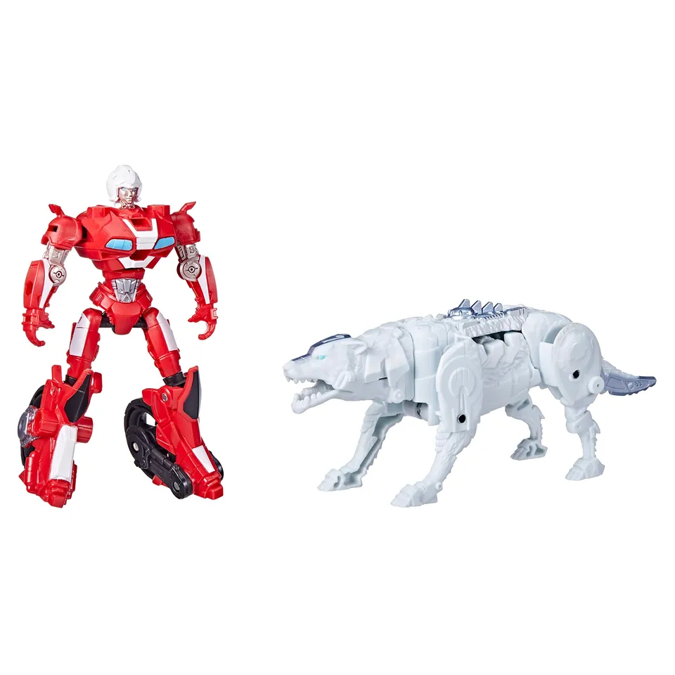 Transformers Rise of the Beasts Arcee action figure moto 12,5 cm pack 2