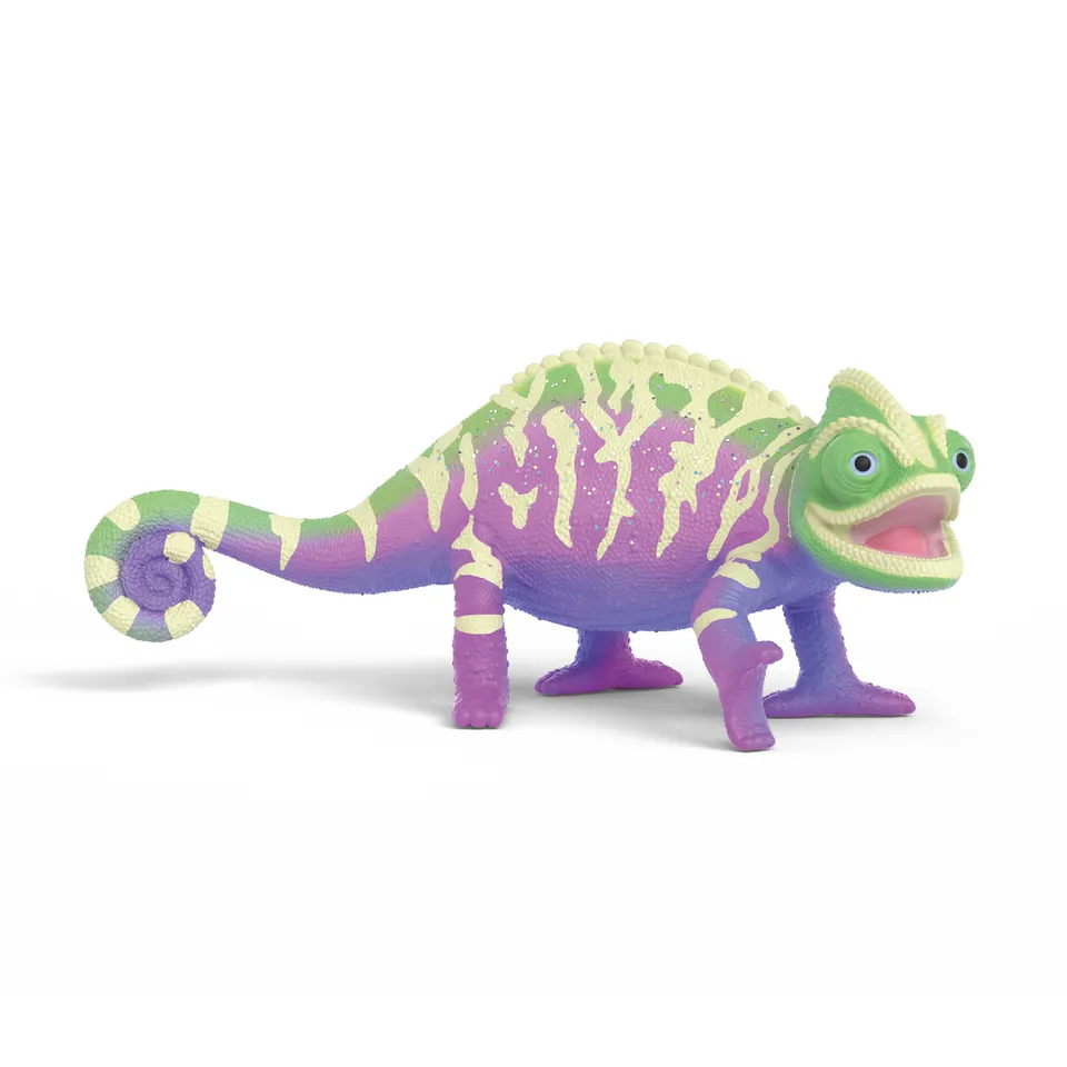 Schleich Wild Life Caspar Camaleonte rainbow statuetta