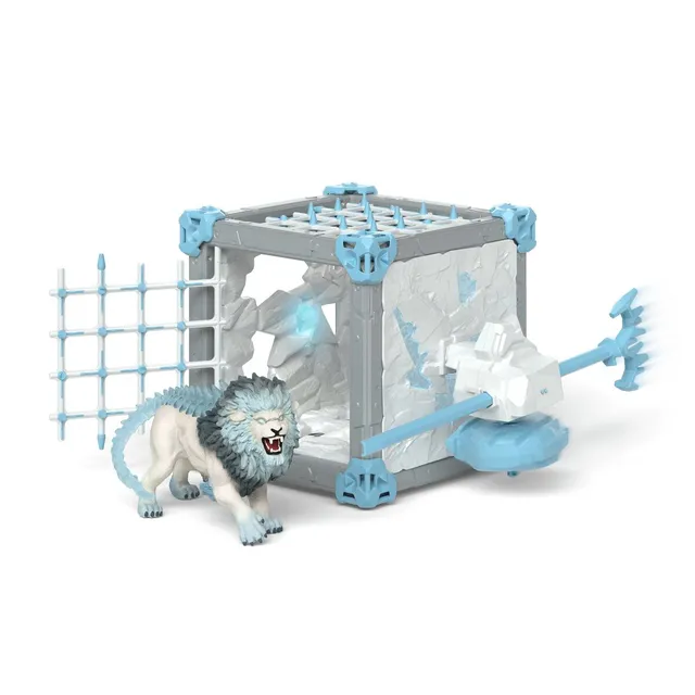 Schleich ELDRADOR BattleCave Ice Lion playset cristallo mondo