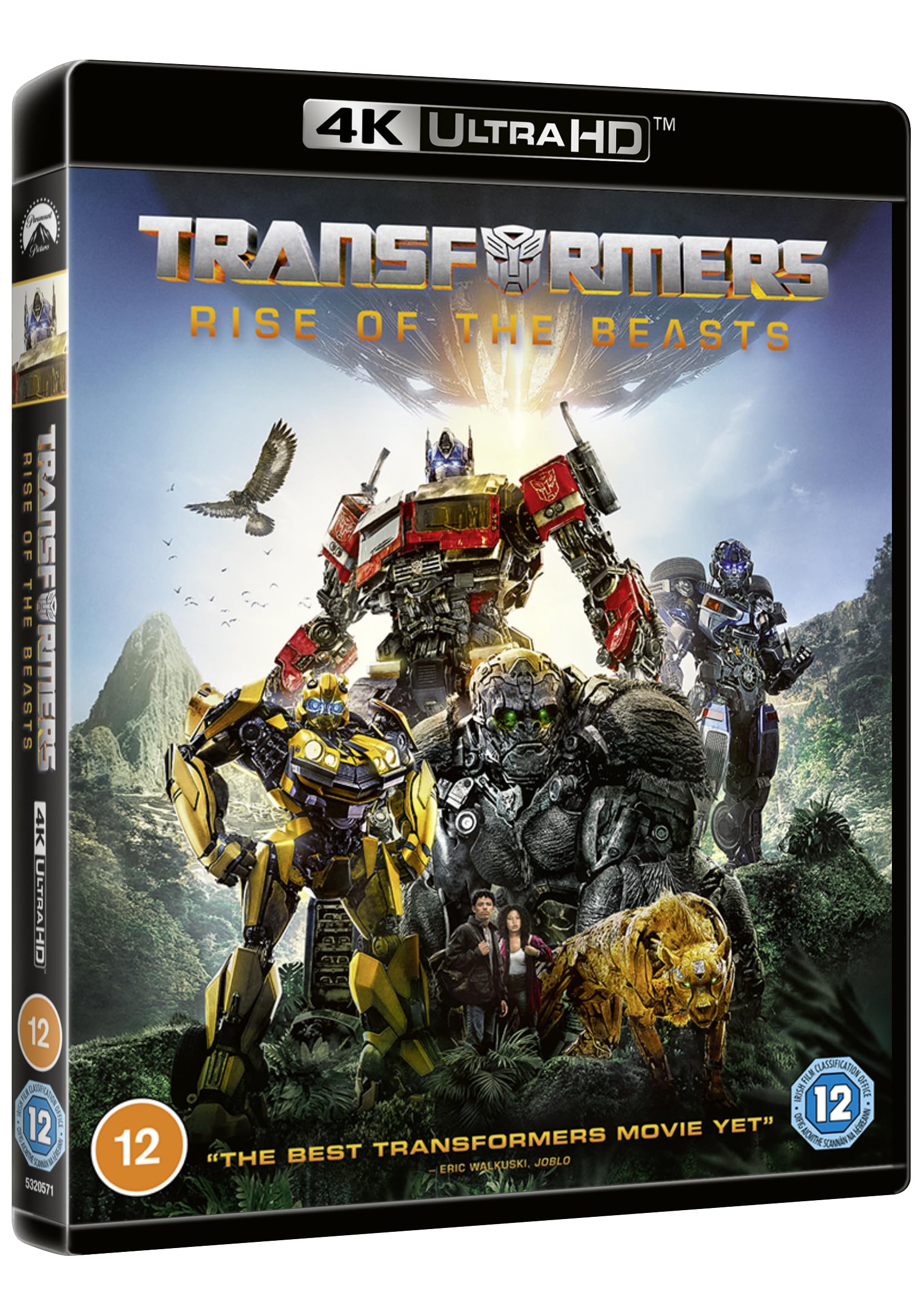 Transformers Rise of the Beasts film 4K UHD + Blu-ray