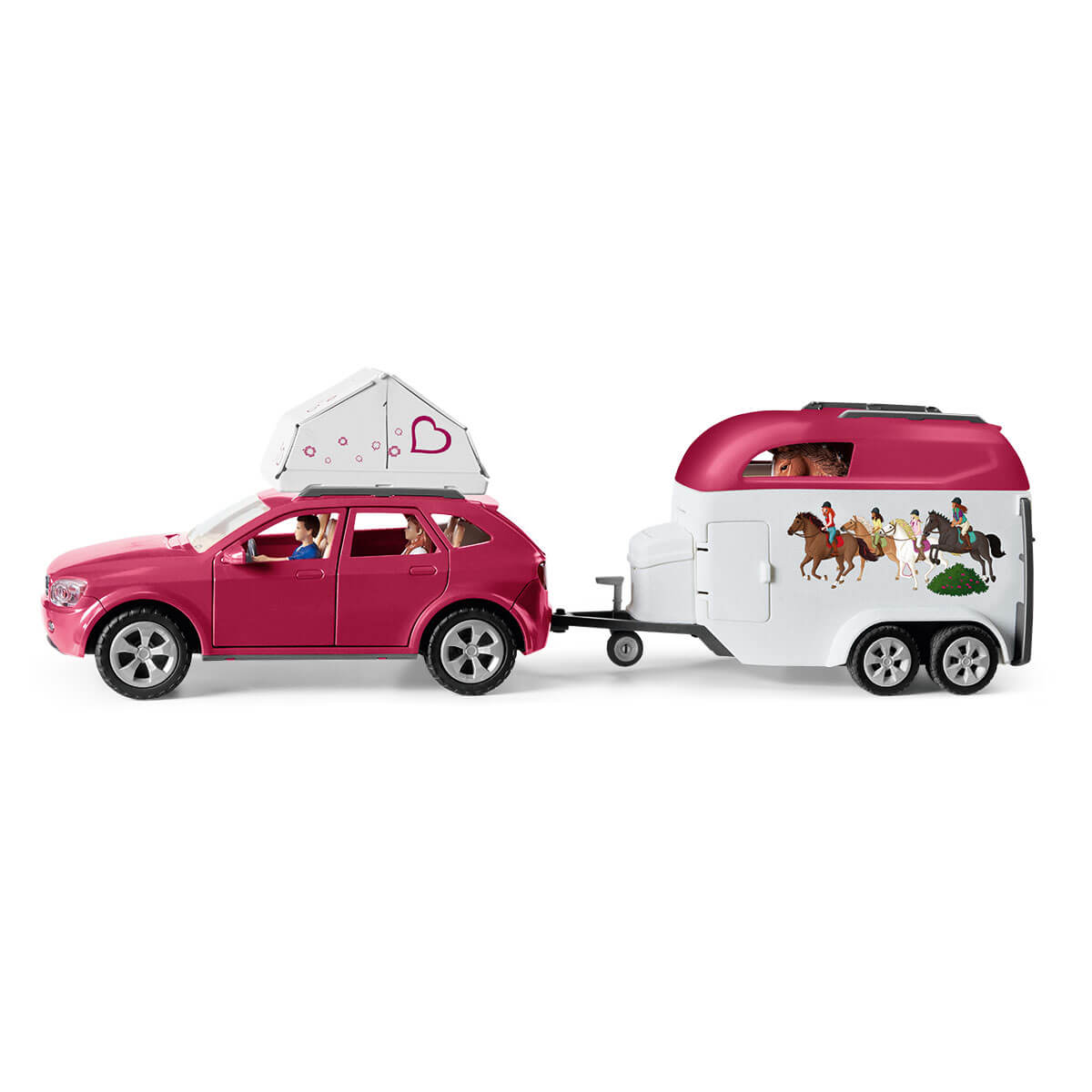 Schleich Horse Club Avventura auto rimorchio cavalli 42535 playset