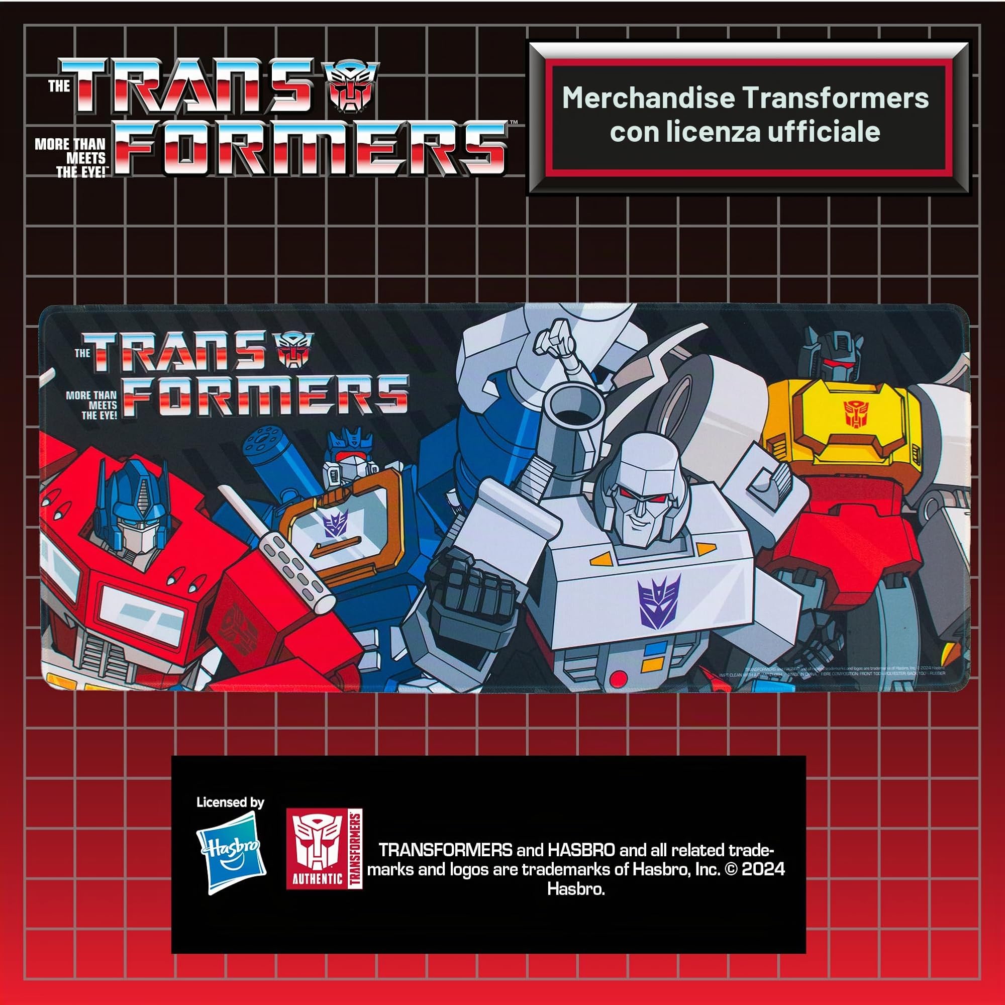 Transformers Jumbo tappetino scrivania 70x30 cm multicolore