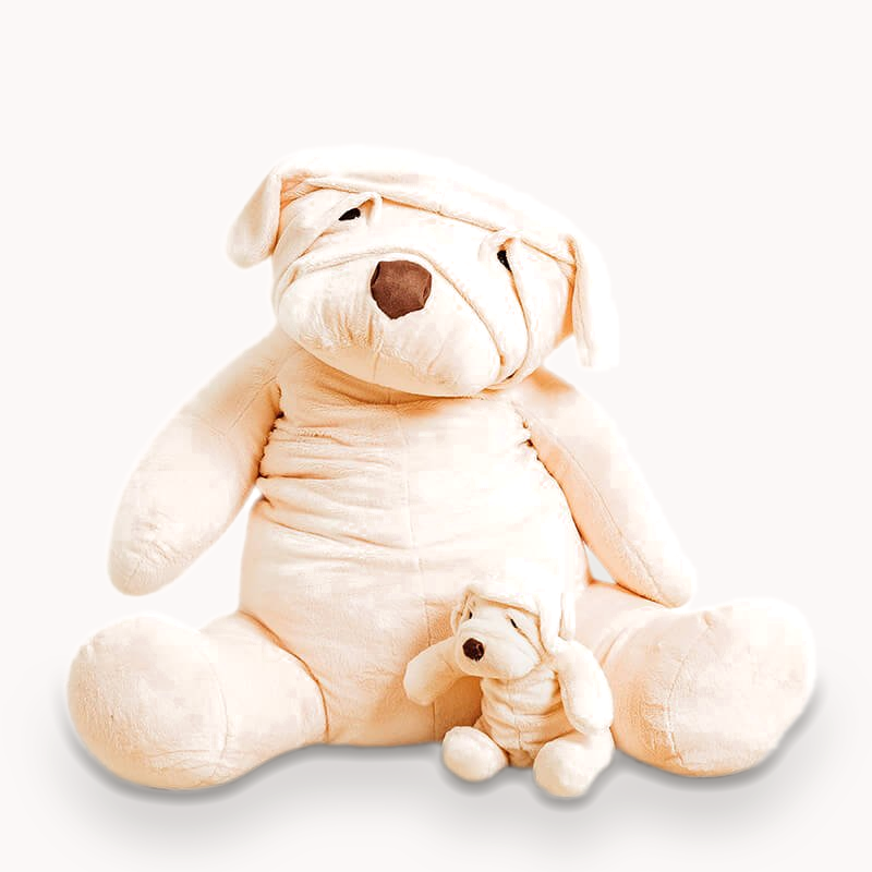 La Pelucherie Dogs Albert peluche cane 28cm personalizzabile