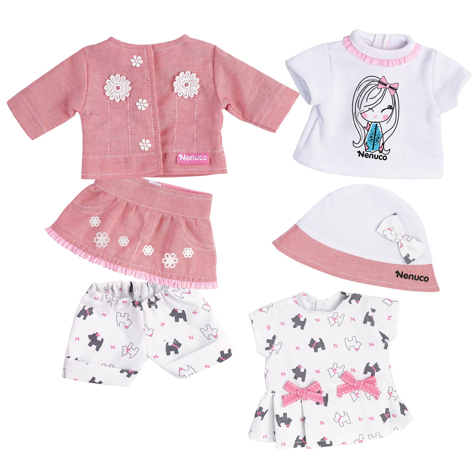 Nenuco Vestiti Super Set abbigliamento bambola 35 cm 6 pezzi