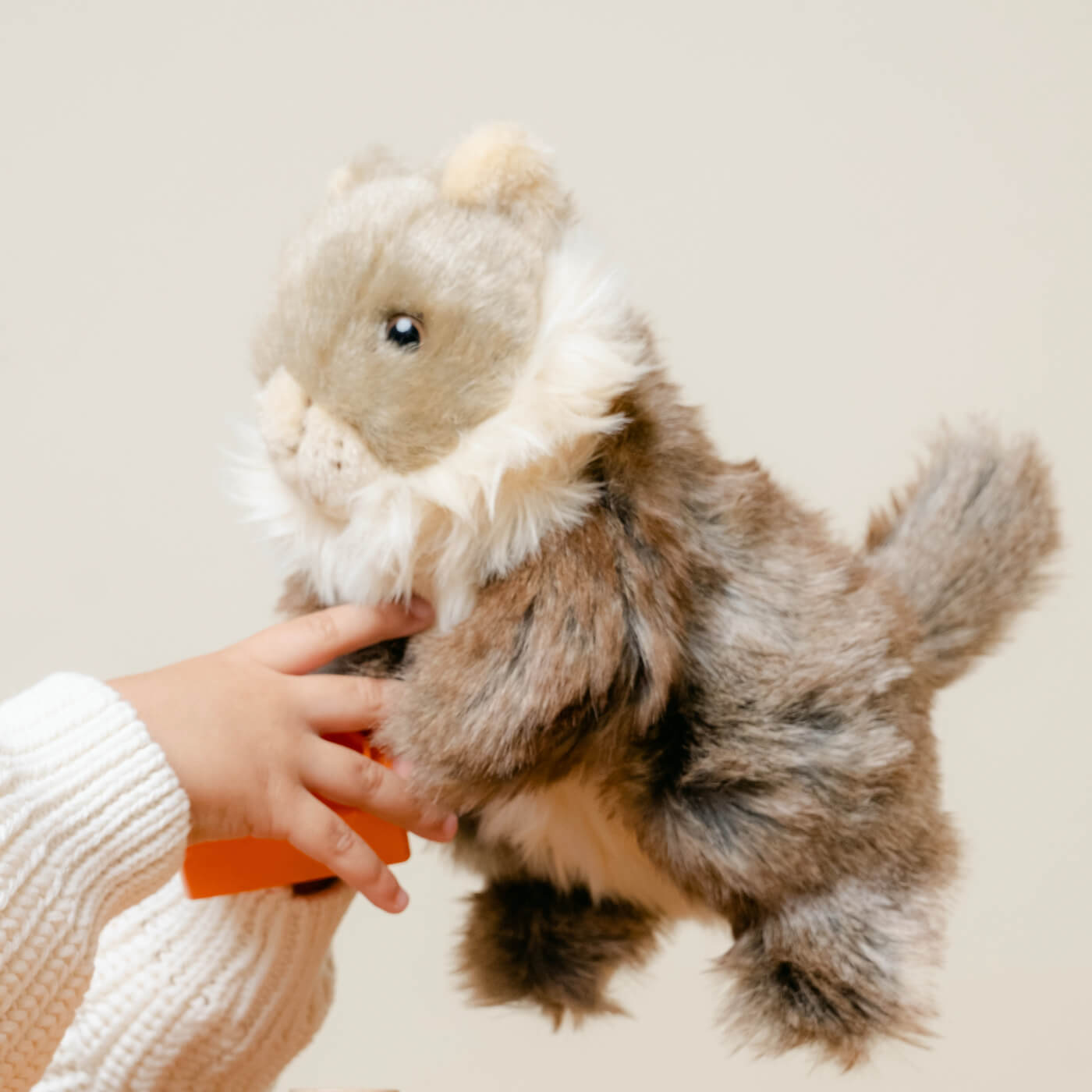 La Pelucherie Forest Marmotta Julie peluche 24 cm marrone