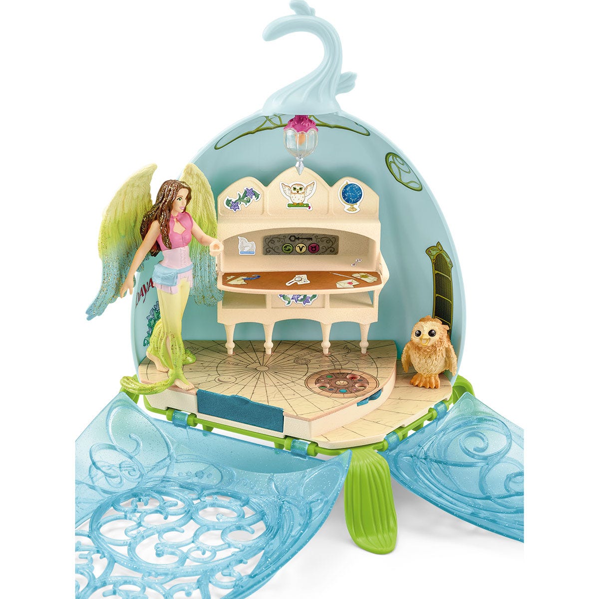 Schleich Bayala Fiore mistico biblioteca playset 42527 con civetta