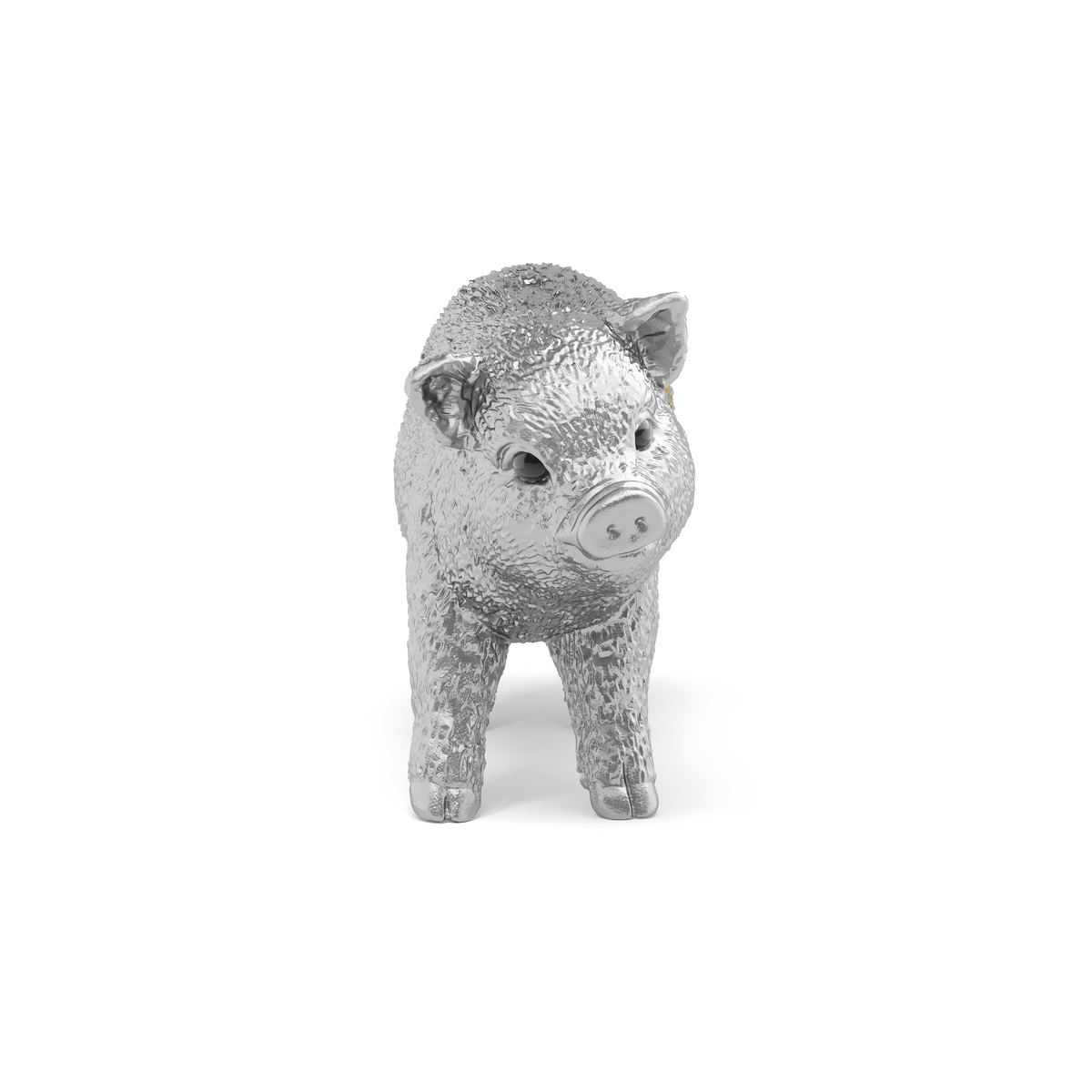 Schleich FARM WORLD Maialino Portafortuna figure argentato limited