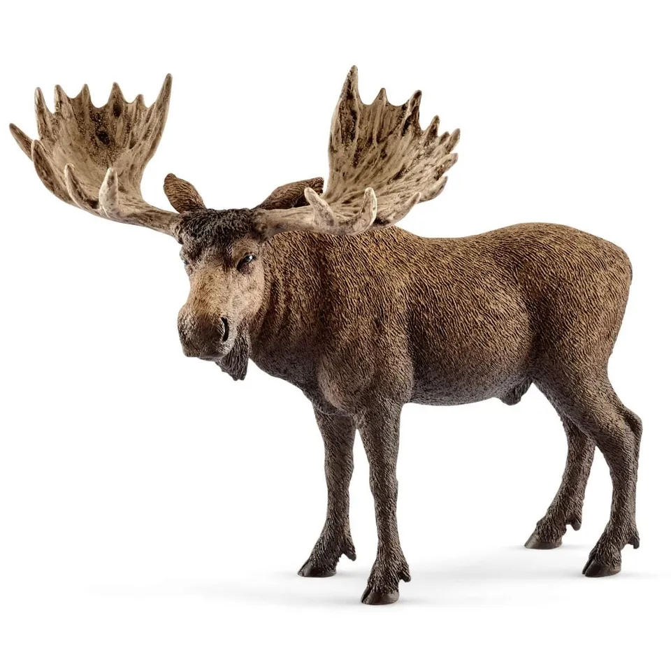 Schleich Wild Life Toro Alce 14781 action figure con corna