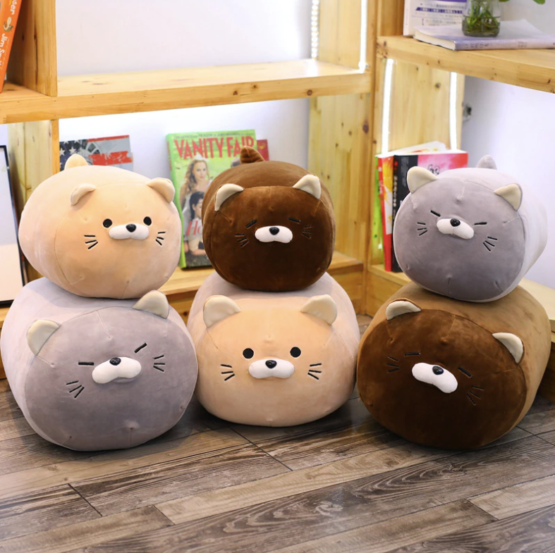 ToyalFriends Cats gatto peluche 40cm grigio cuscino morbido