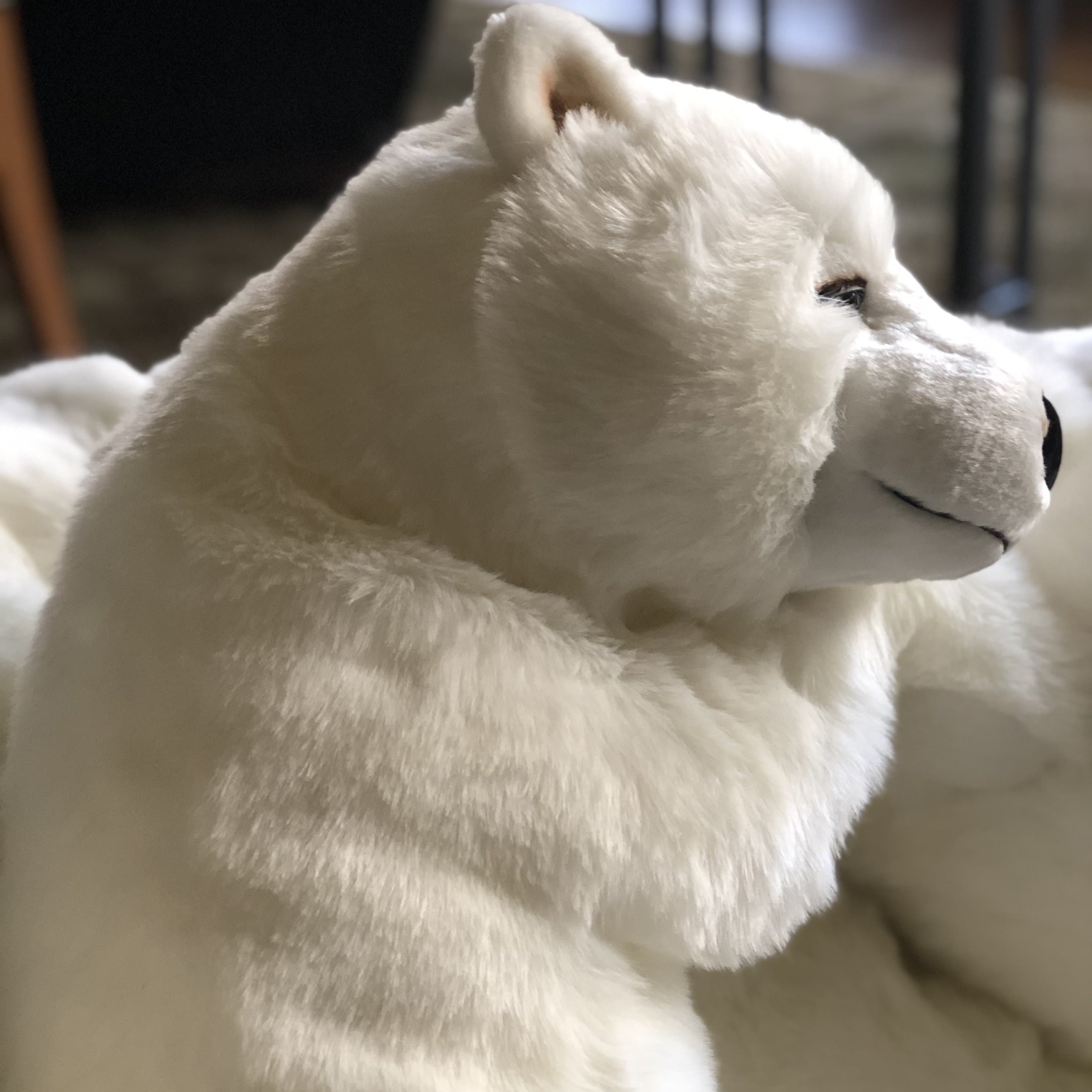 La Pelucherie Bear Lucien orsacchiotto miele Medium 65cm pelo lungo