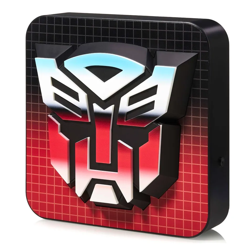 Numskull Transformers lampada scrivania logo 3D