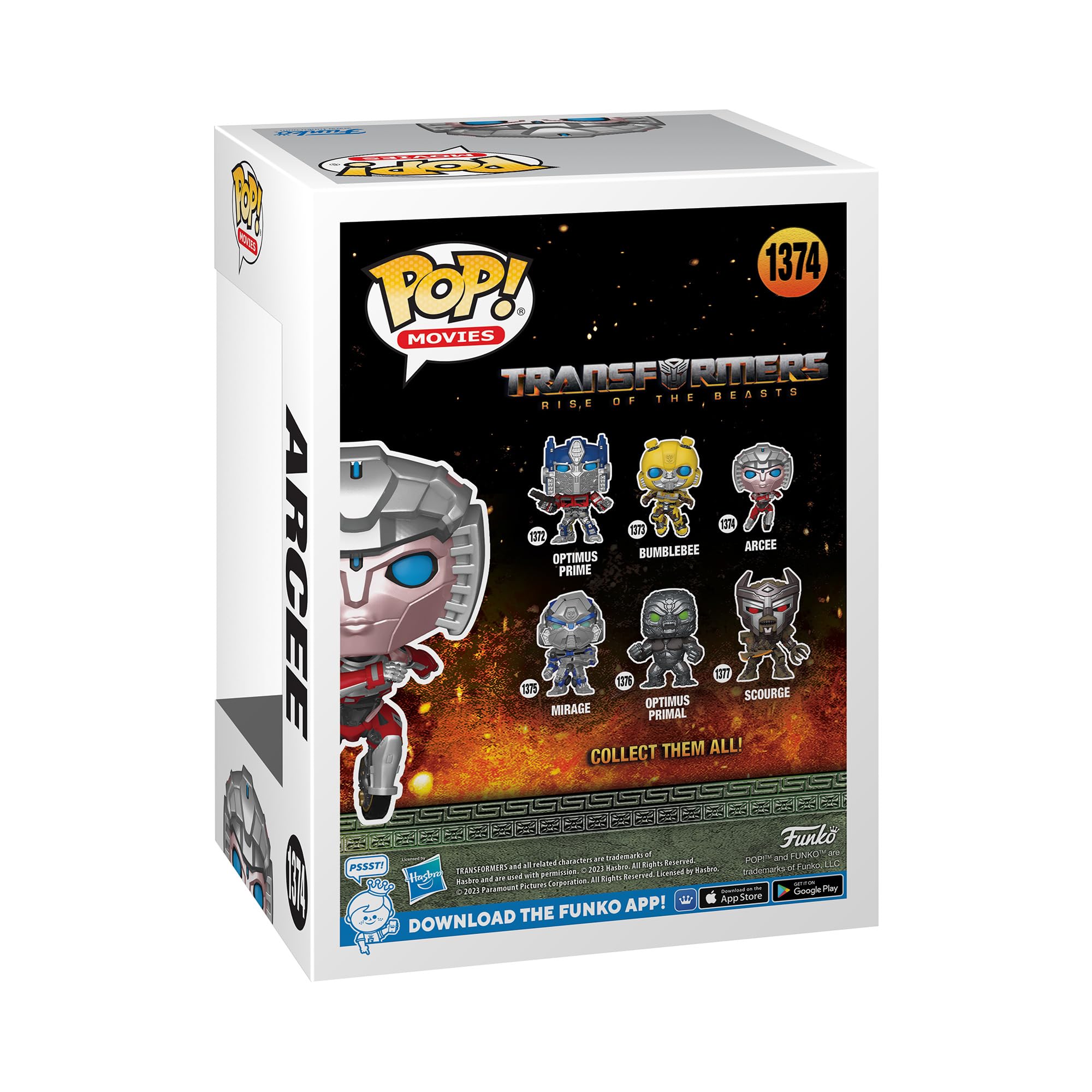 Funko POP Transformers Arcee Rise of the Beasts statuetta vinile