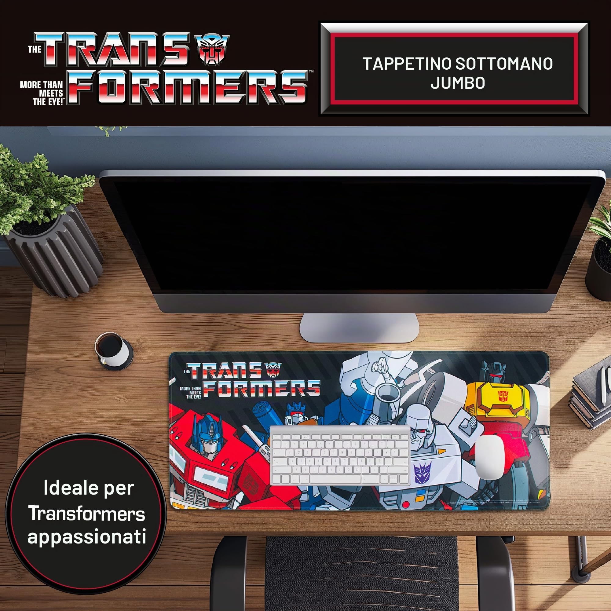 Transformers Jumbo tappetino scrivania 70x30 cm multicolore