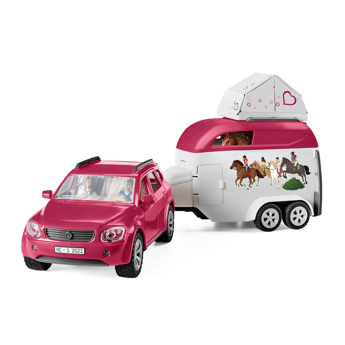 Schleich Horse Club Avventura auto rimorchio cavalli 42535 playset