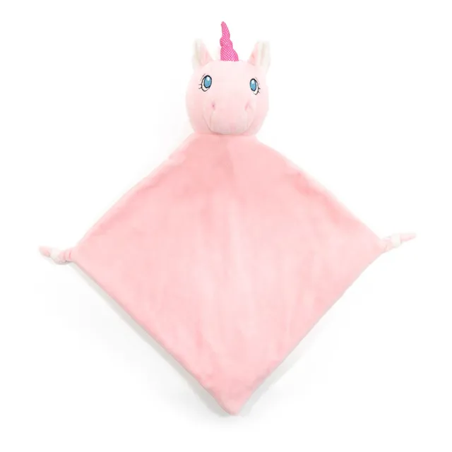 Cubbies Blankies Pink Unicorn copertina peluche rosa