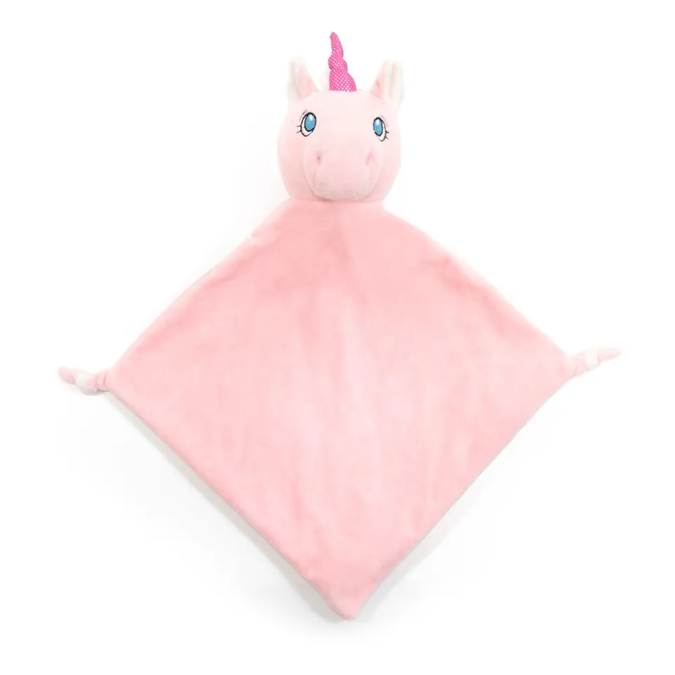 Cubbies Blankies Pink Unicorn copertina peluche rosa