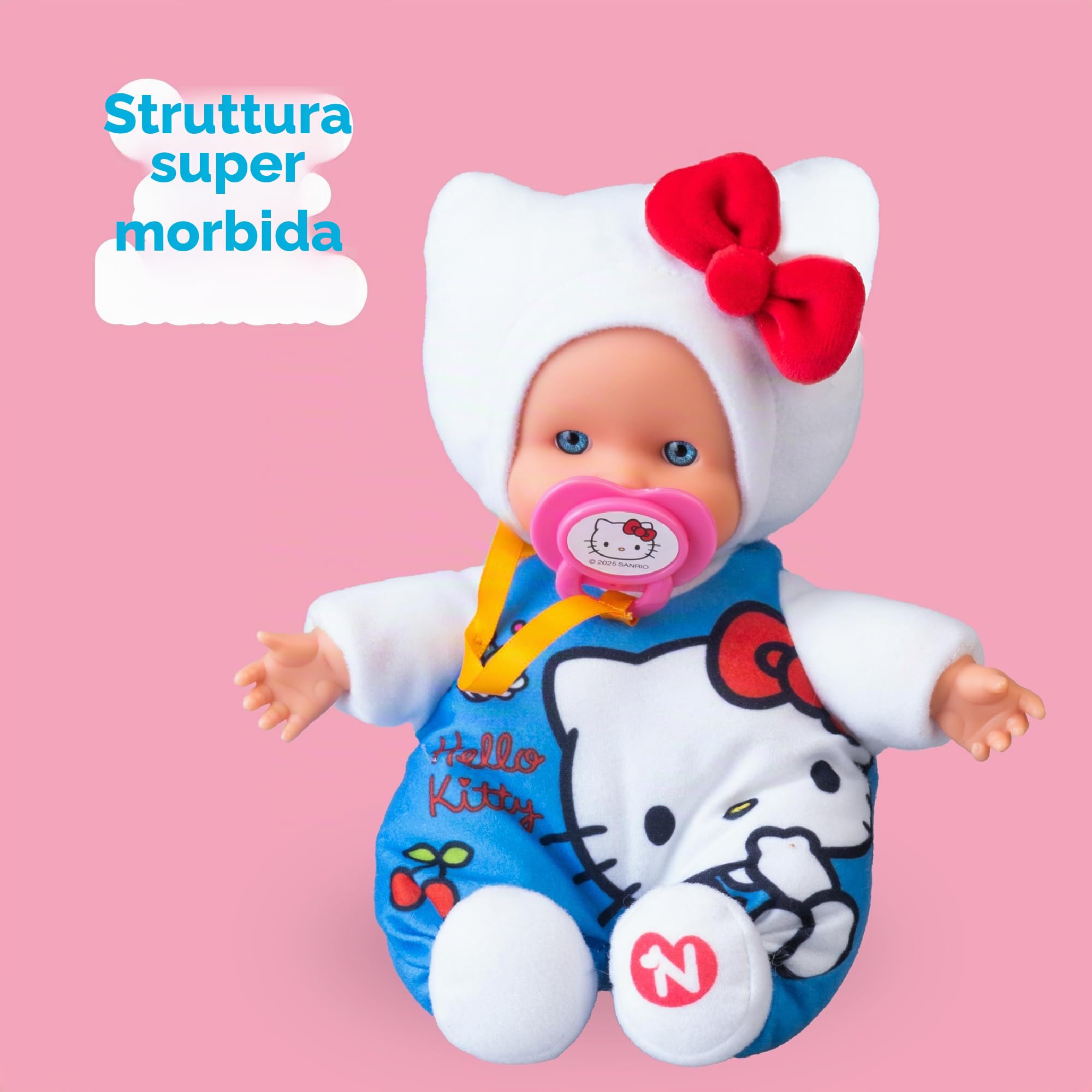 Nenuco Cute Hello Kitty mini bambola 15 cm corpo morbido