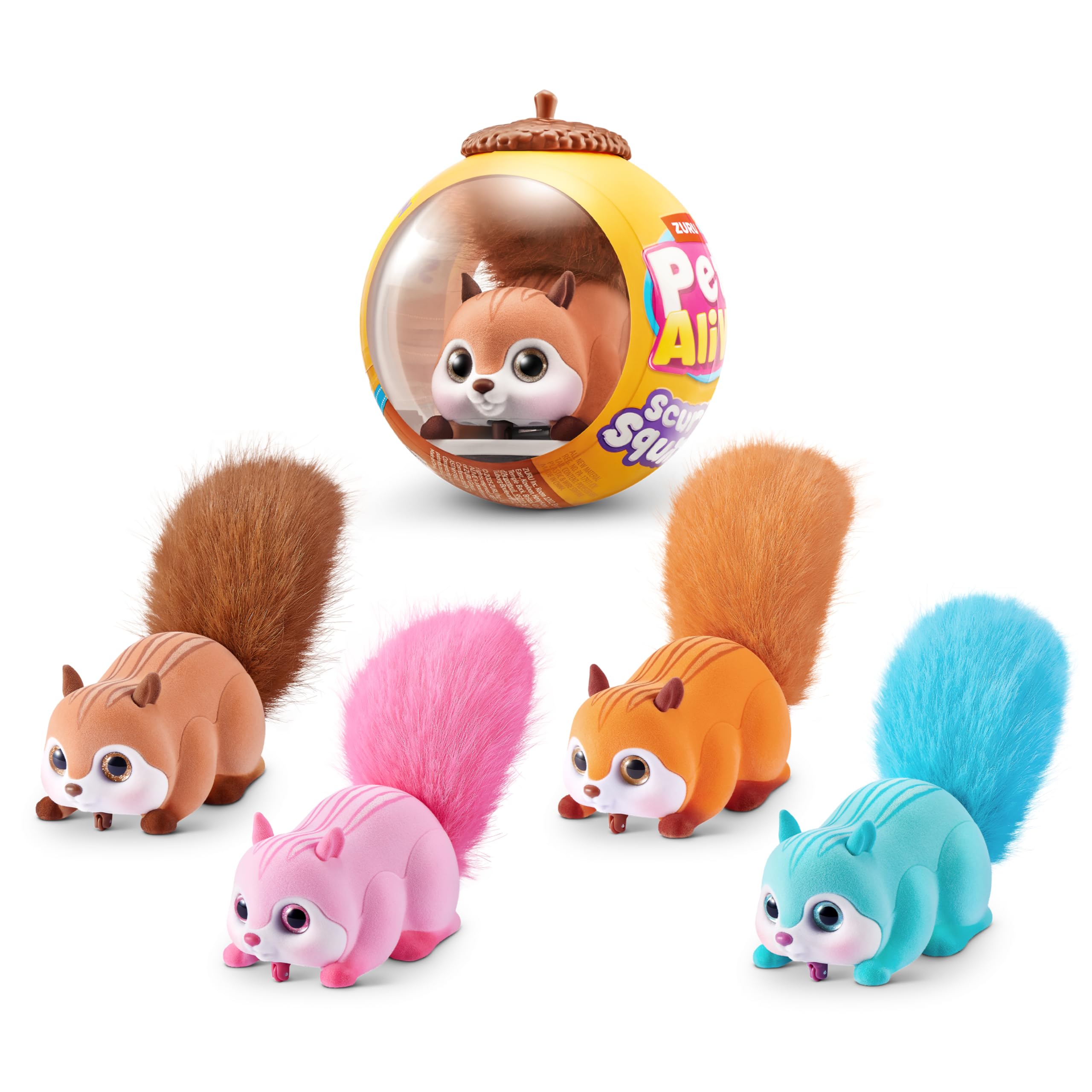 Pets Alive Scurry'n Squirrel peluche interattivo blu con movimento