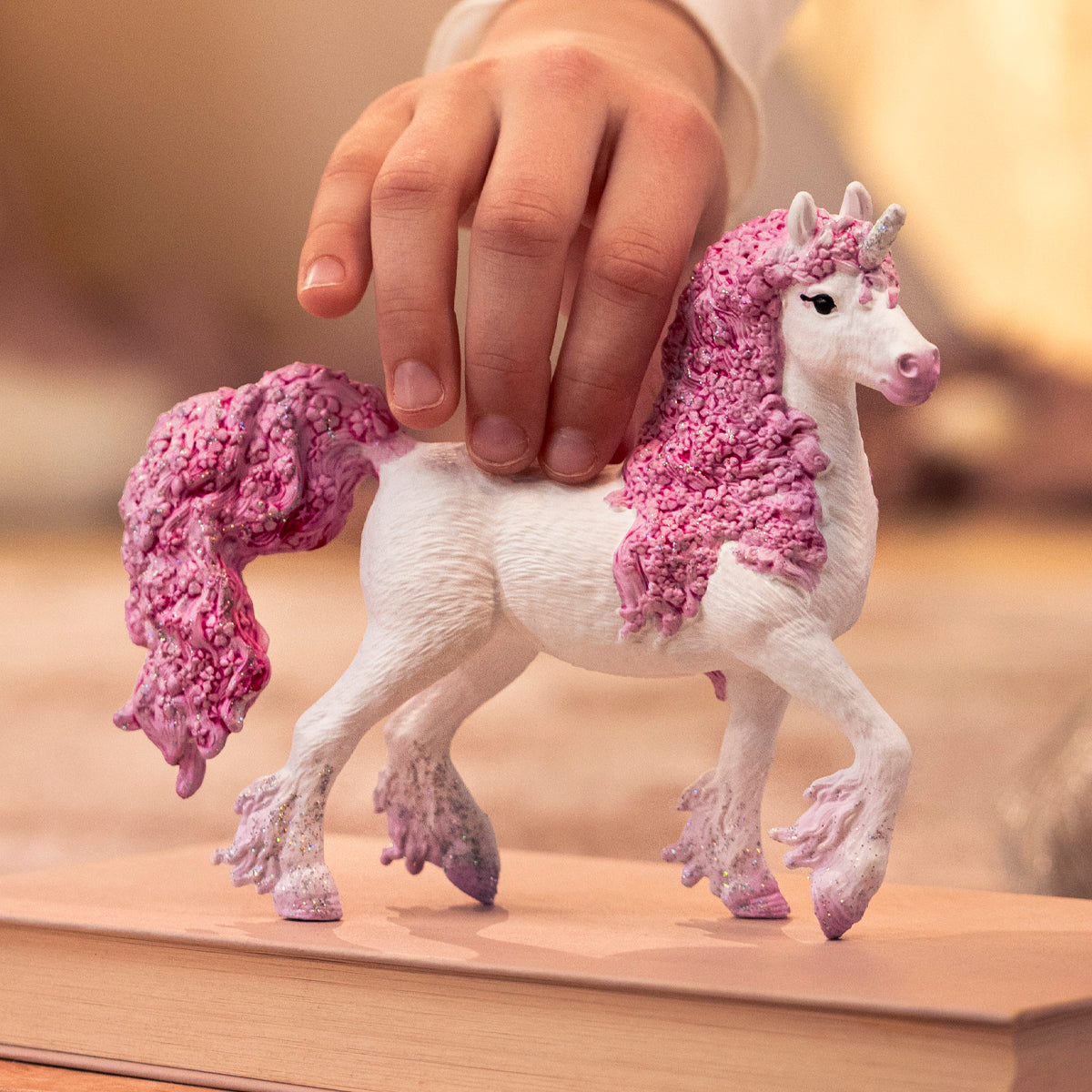 Schleich BAYALA Giumenta Unicorno fiori statuetta unicorno rosa