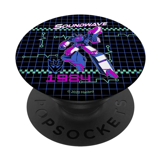 Transformers Soundwave 1984 Grid PopSockets PopGrip adesivo