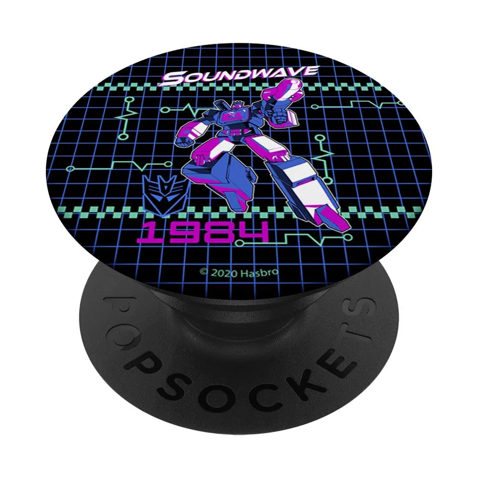 Transformers Soundwave 1984 Grid PopSockets PopGrip adesivo