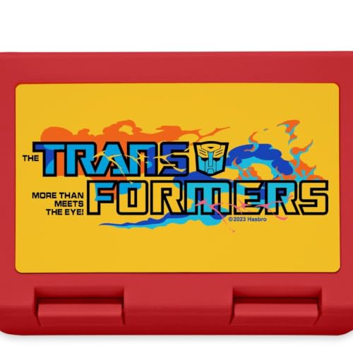 Transformers Logo More Than Meets Eye lunchbox portapranzo rosso