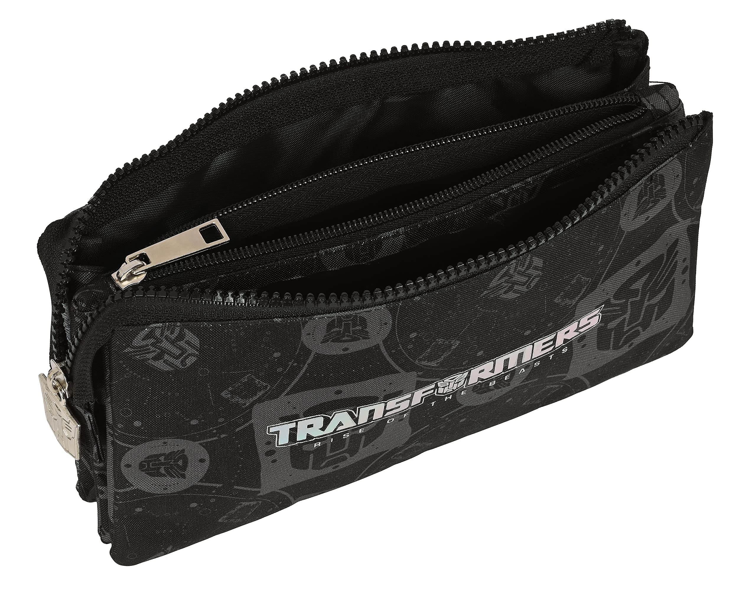 Transformers astuccio triplo nero 22 cm scuola