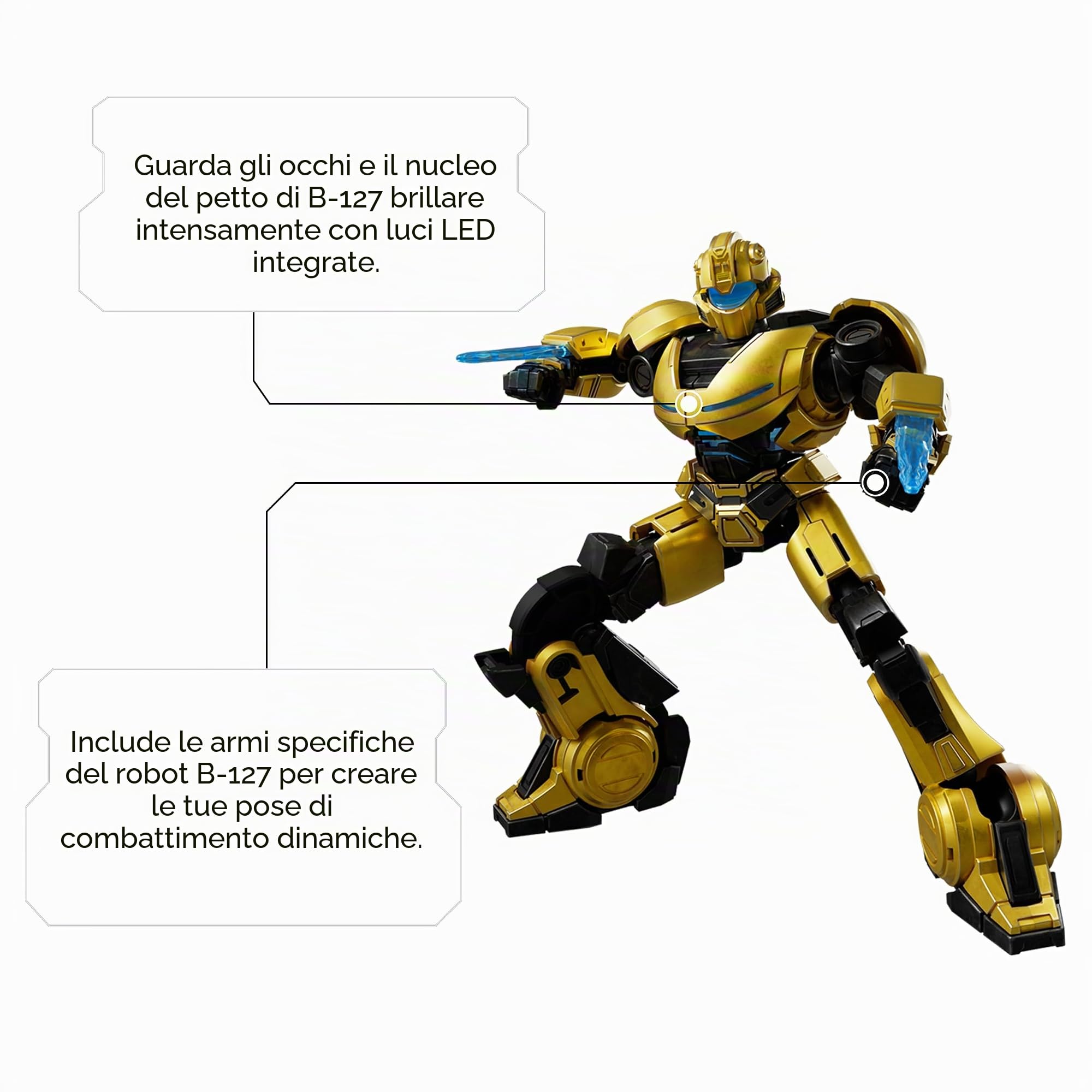 Transformers One Bumblebee Classic Class 15 model kit 11,8 cm LED