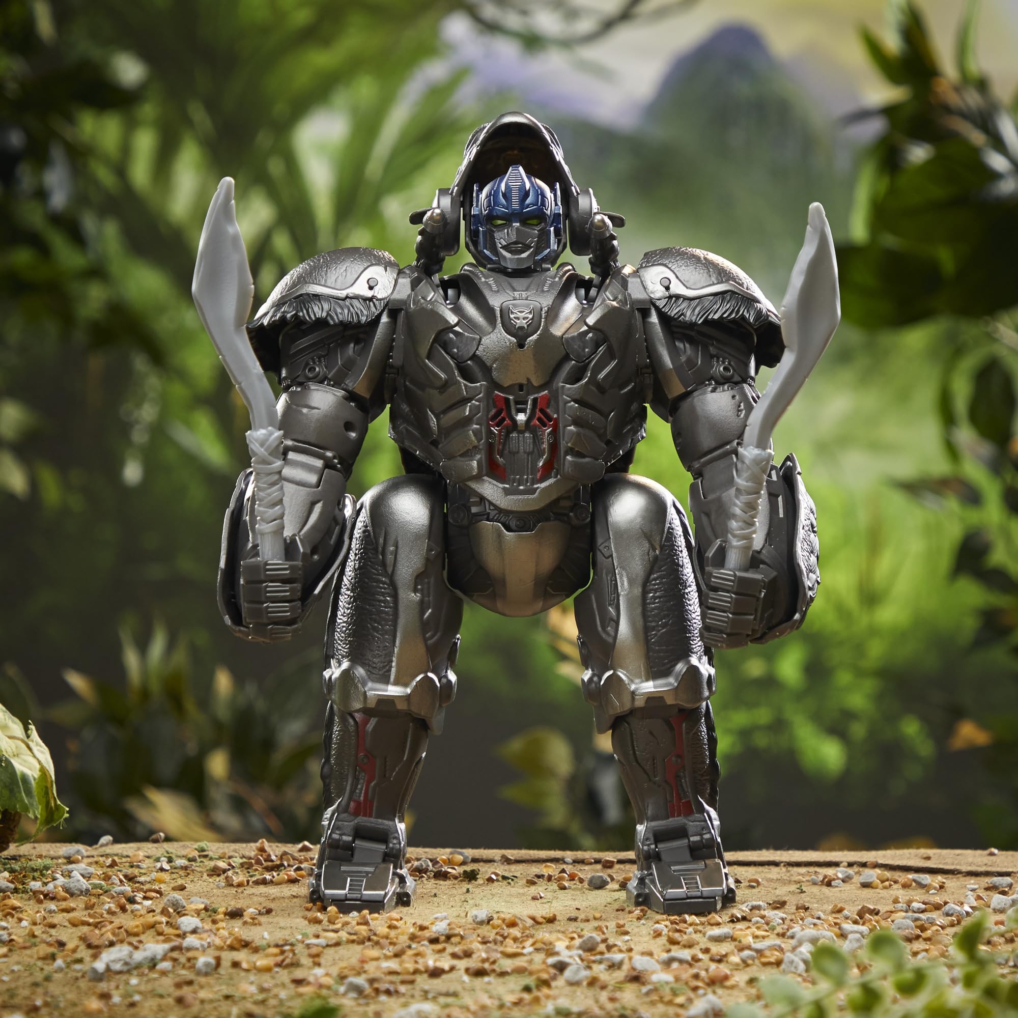 Transformers Rise of the Beasts Command Convert Optimus Primal elettronico 31,5 cm