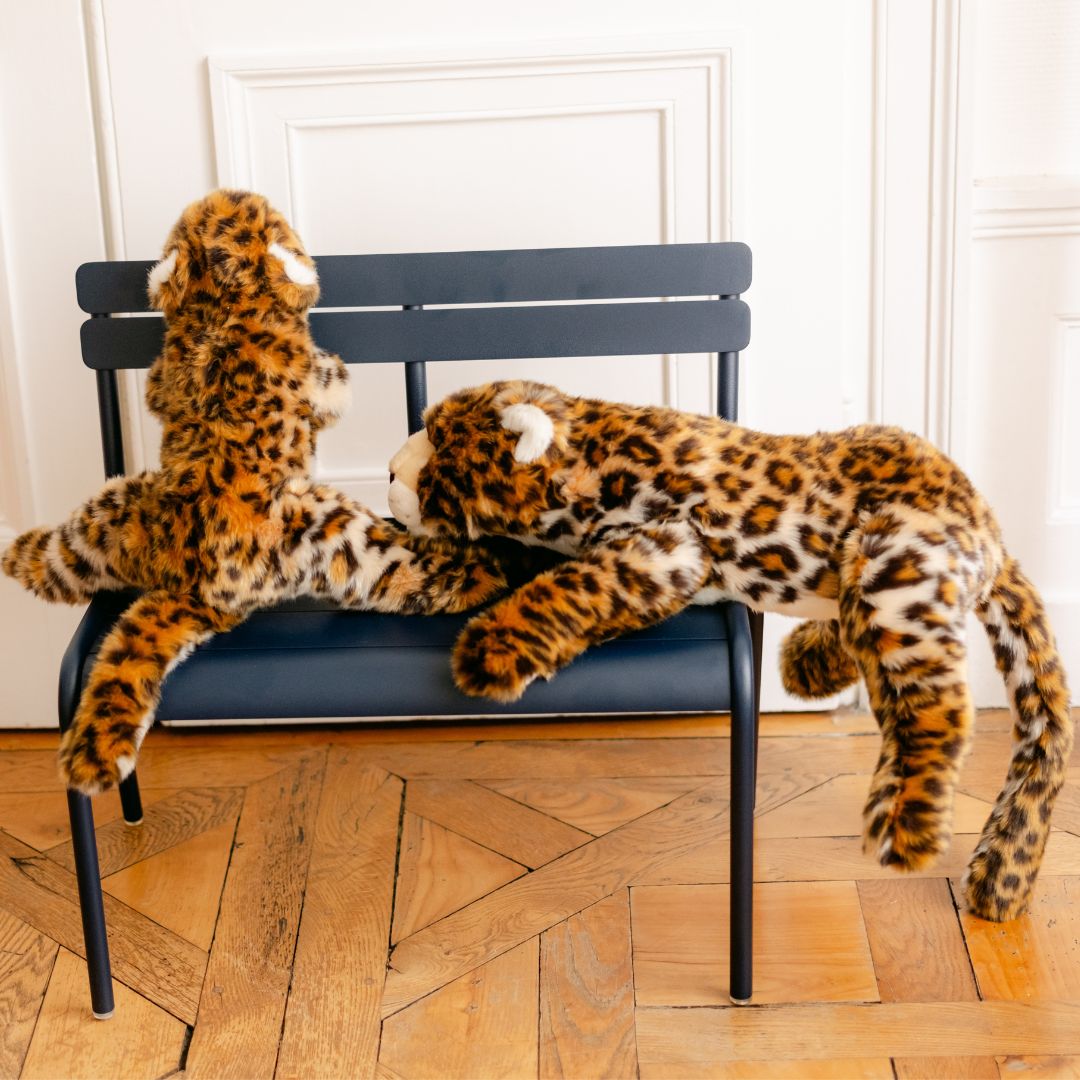 La Pelucherie Jungle Leopardo Sasha peluche morbido 35cm maculato