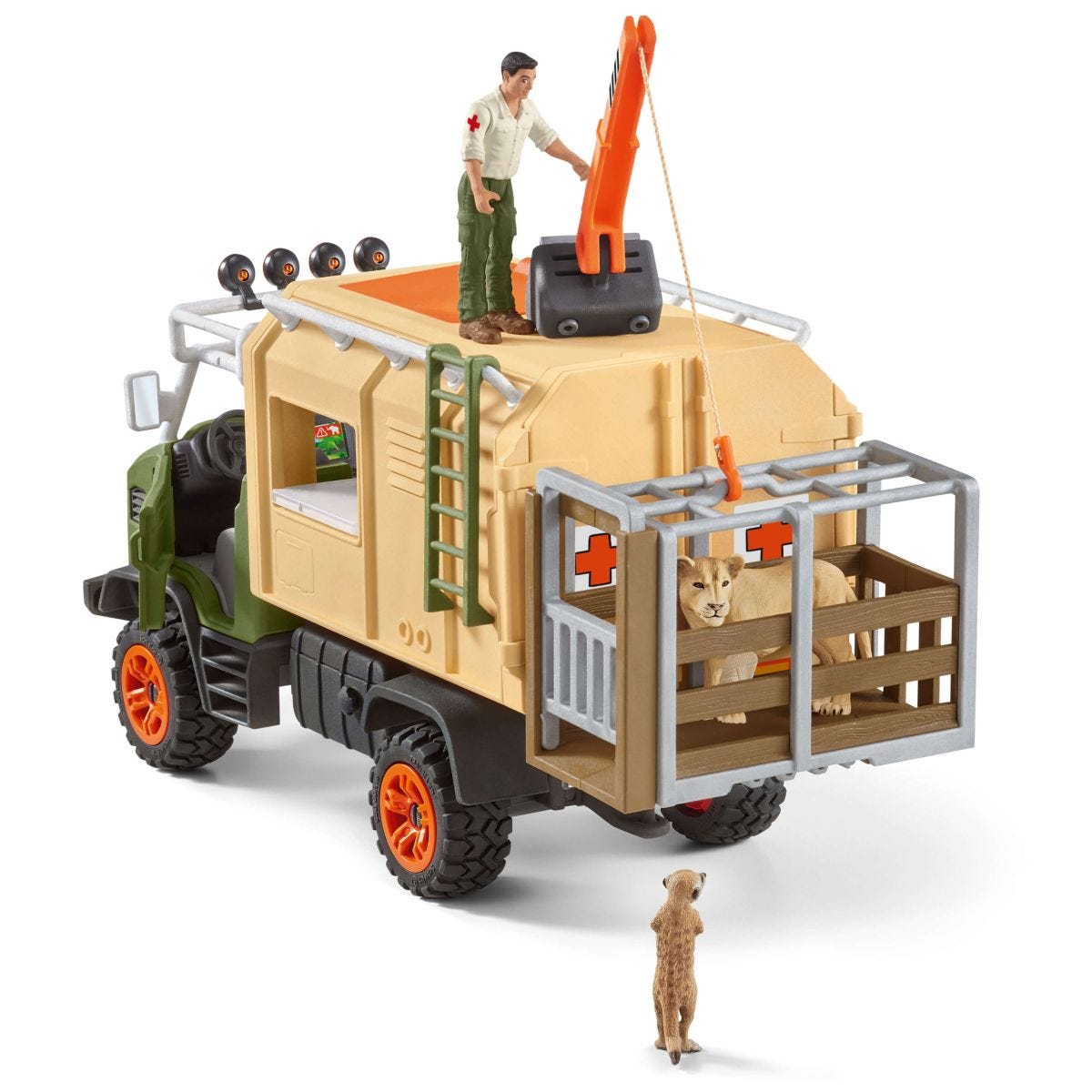 Schleich Farm World Grande camion salvataggio animali playset safari