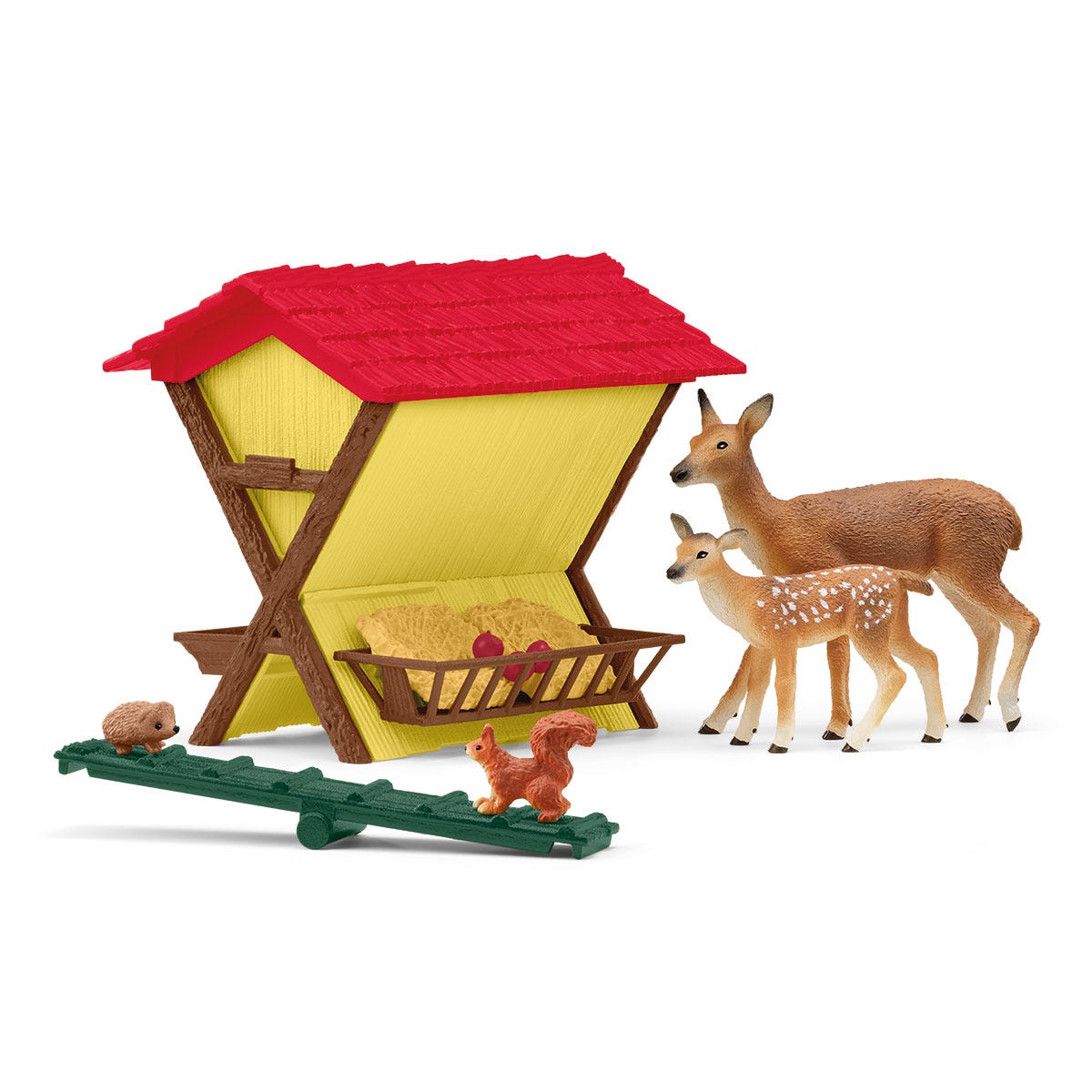 Schleich WILD LIFE Mangiatoia nel Bosco 42658 animali foresta