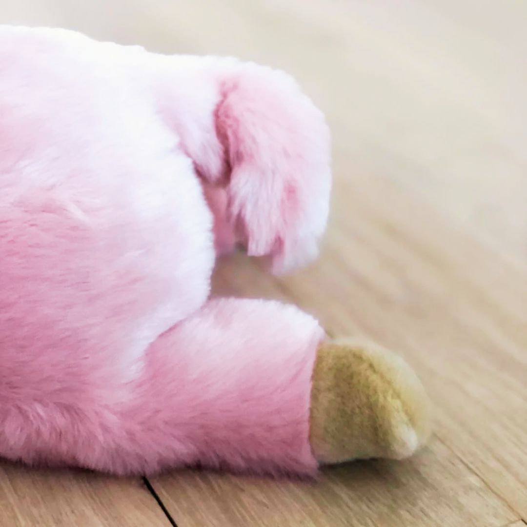 La Pelucherie Fattoria Maiale Georges peluche 40cm rosa