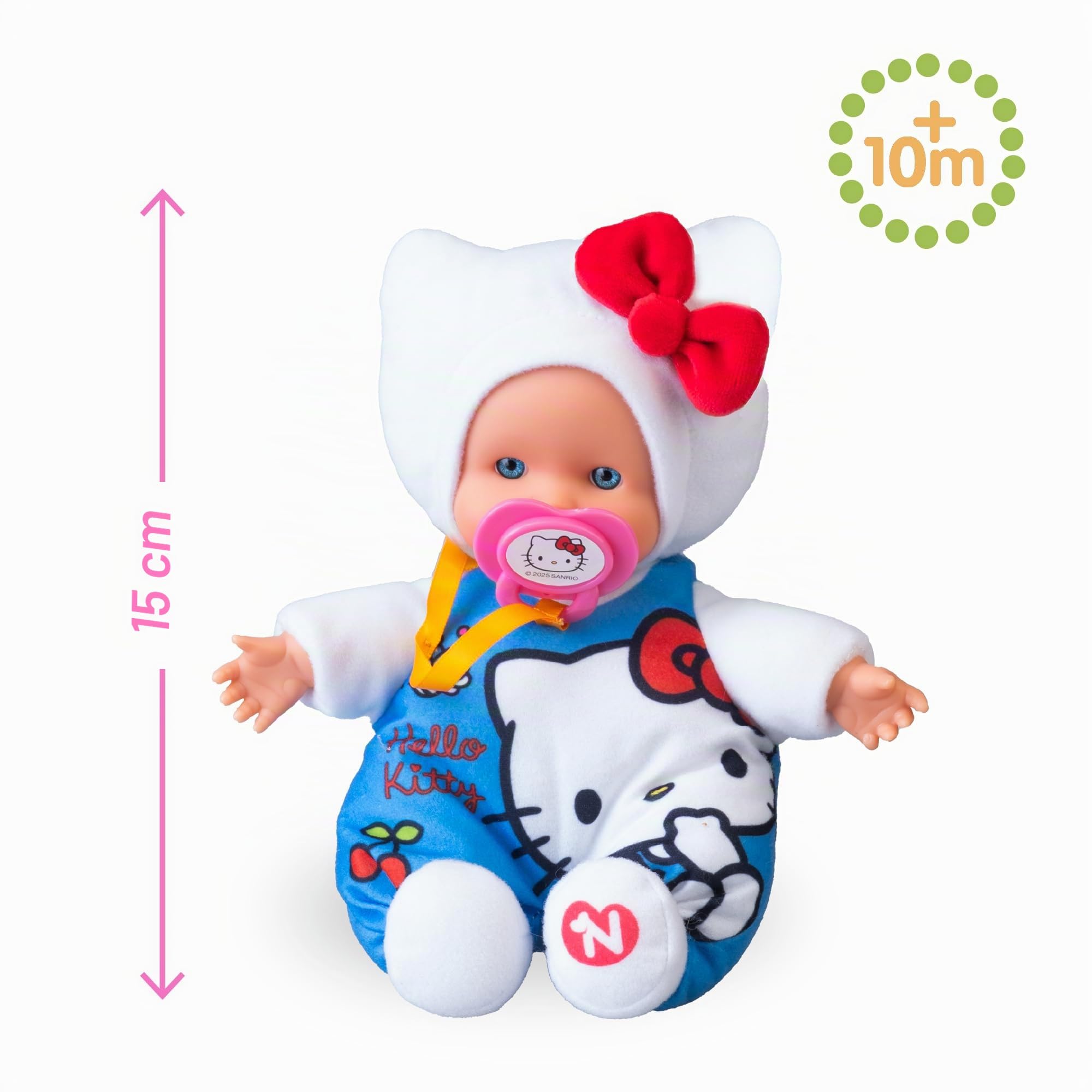 Nenuco Cute Hello Kitty mini bambola 15 cm corpo morbido