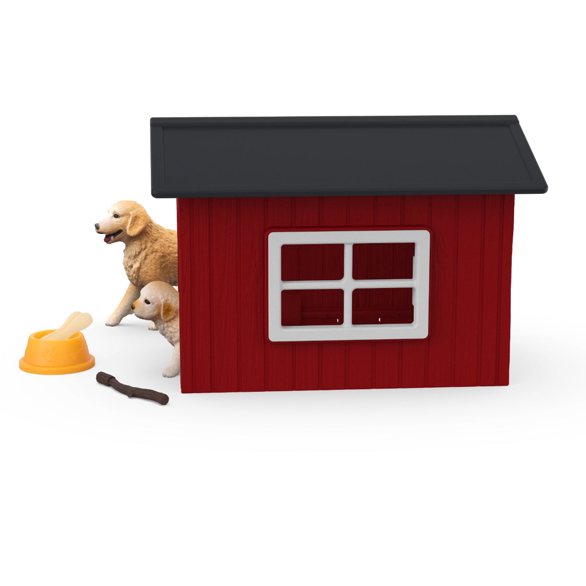 Schleich Farm World 42722 Cuccia con Golden Retriever action figure