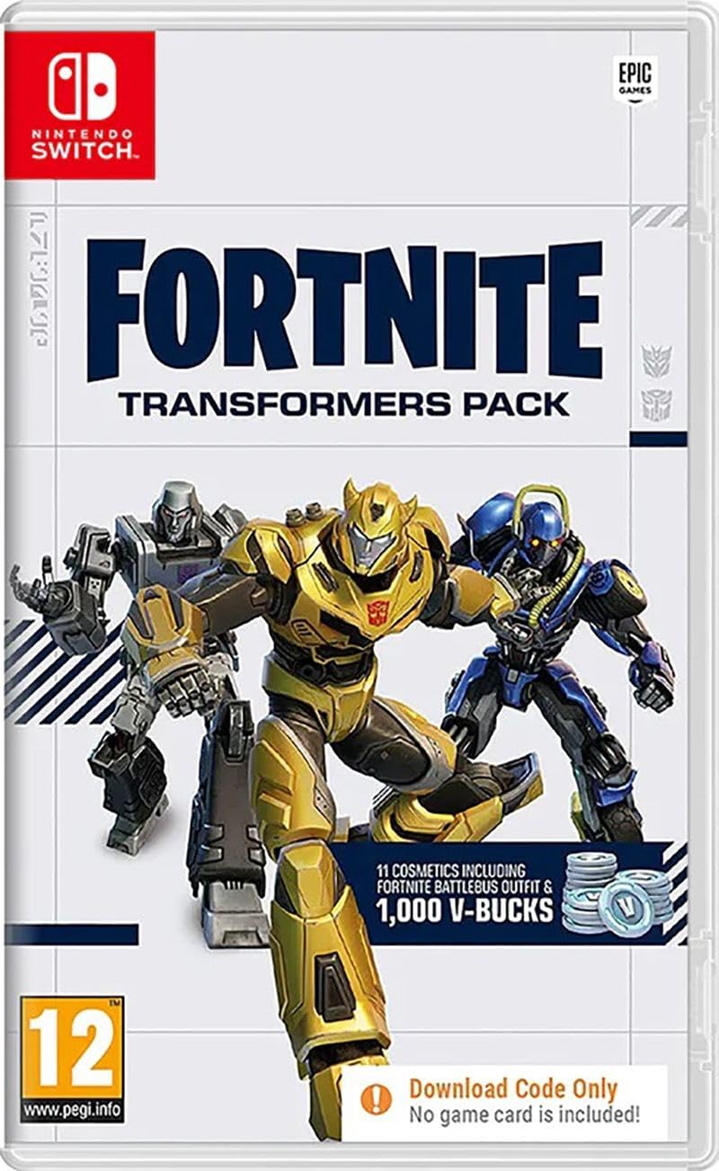 Transformers Fortnite Pack Gioco Switch Code in Box Megatron