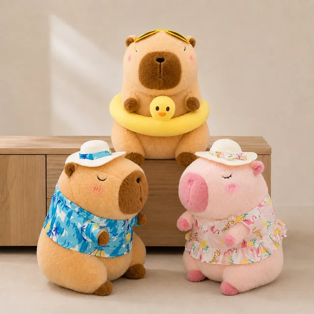 ToyalFriends Capybaras capybara peluche 25cm giallo estate morbido