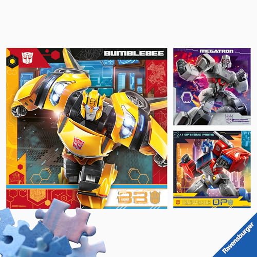 Transformers Ravensburger puzzle bambini 3x49 pezzi 5+ anni