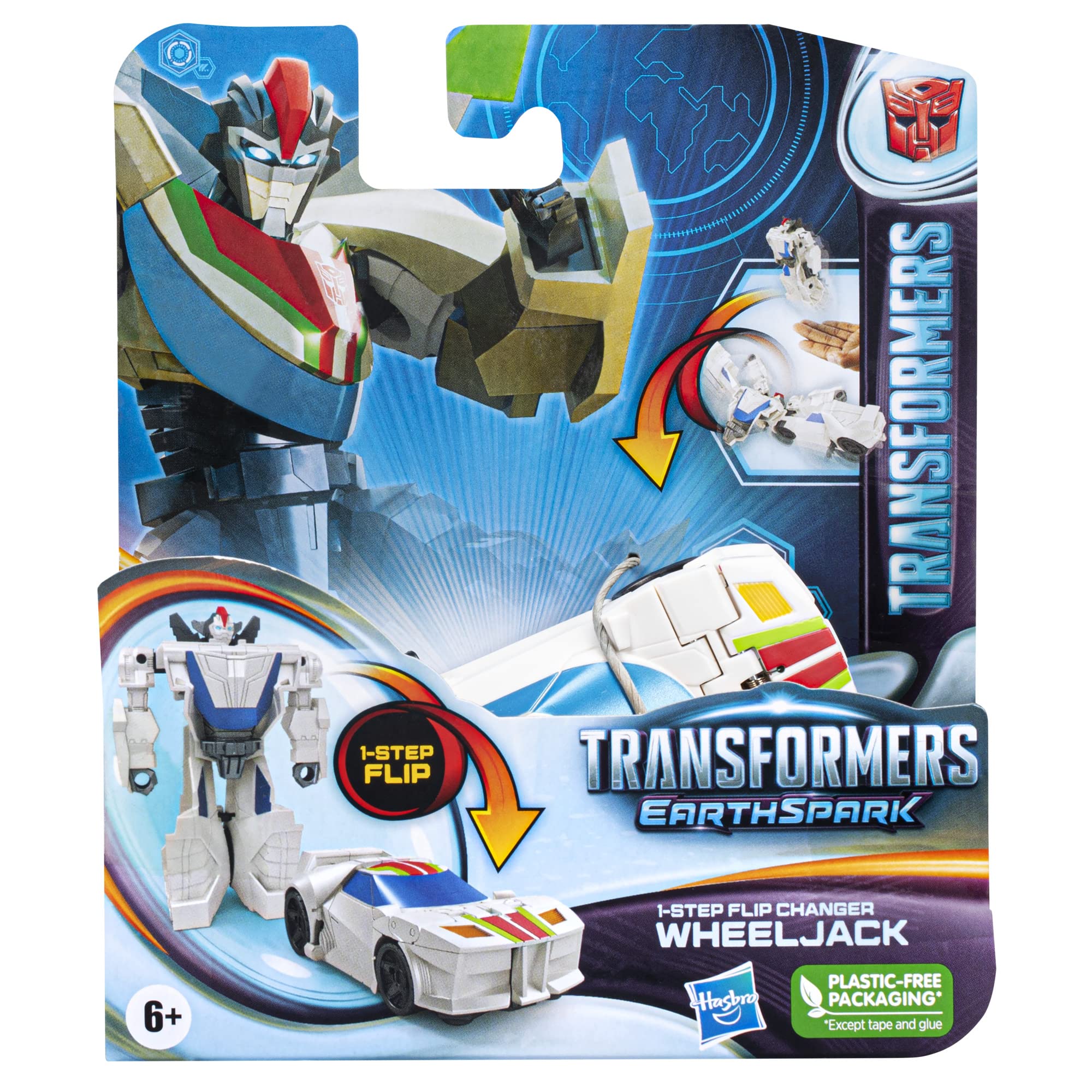 Transformers EarthSpark Wheeljack action figure 10 cm lancio